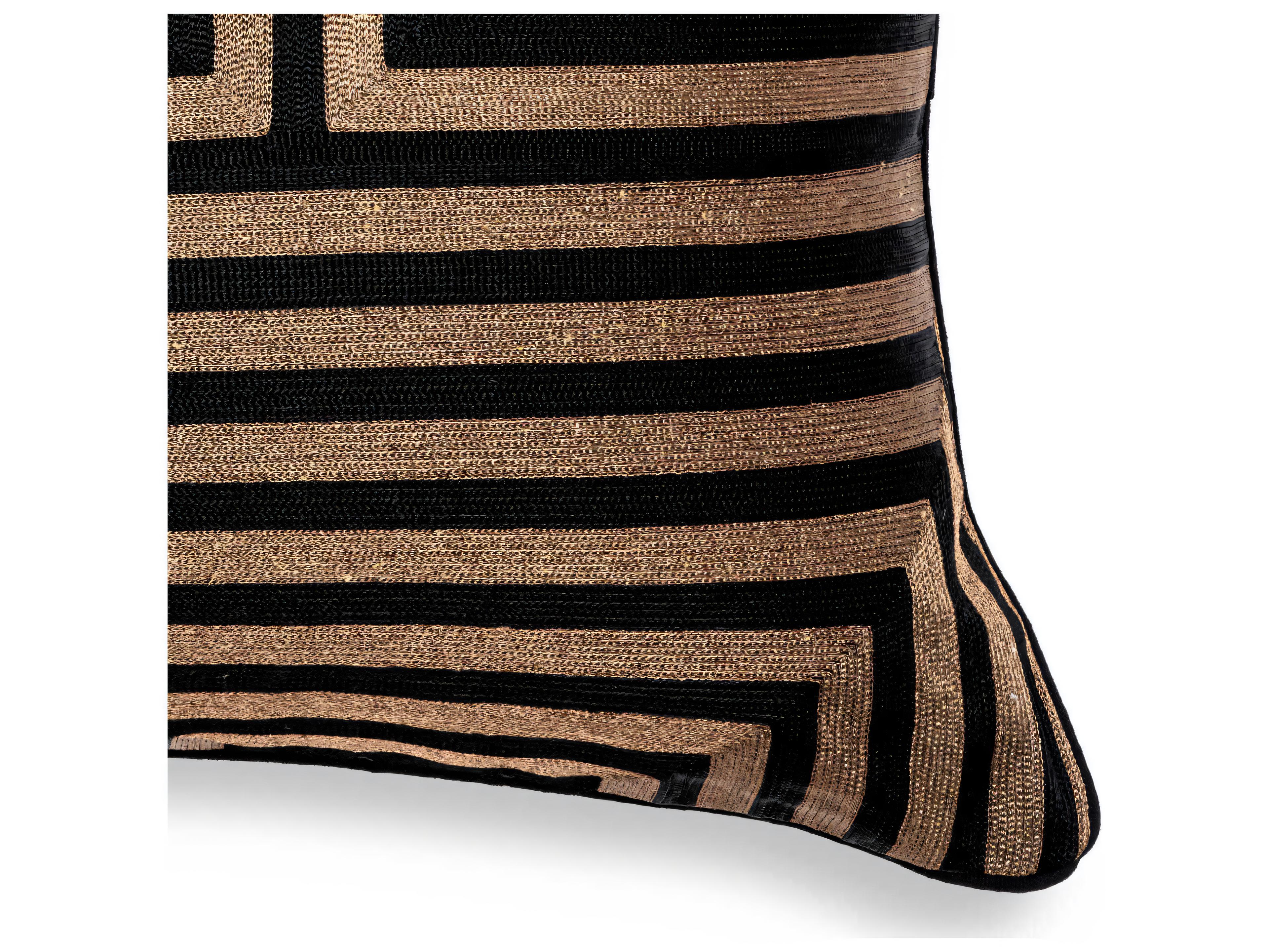 Eichholtz Spray Rectangular Black Gold Cushion