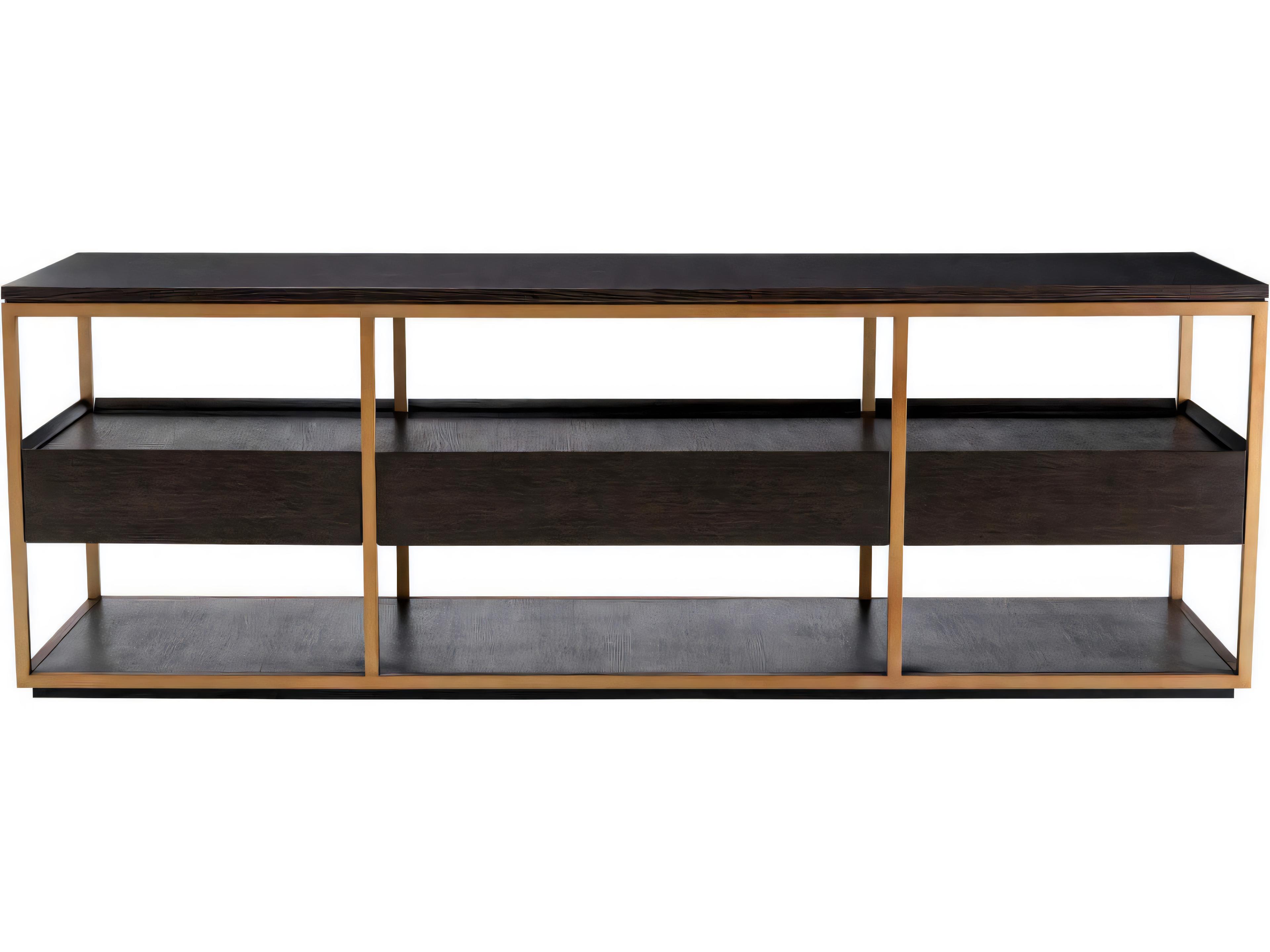 Eichholtz Parker S Mocha Straight Oak Veneer Tv Cabinet