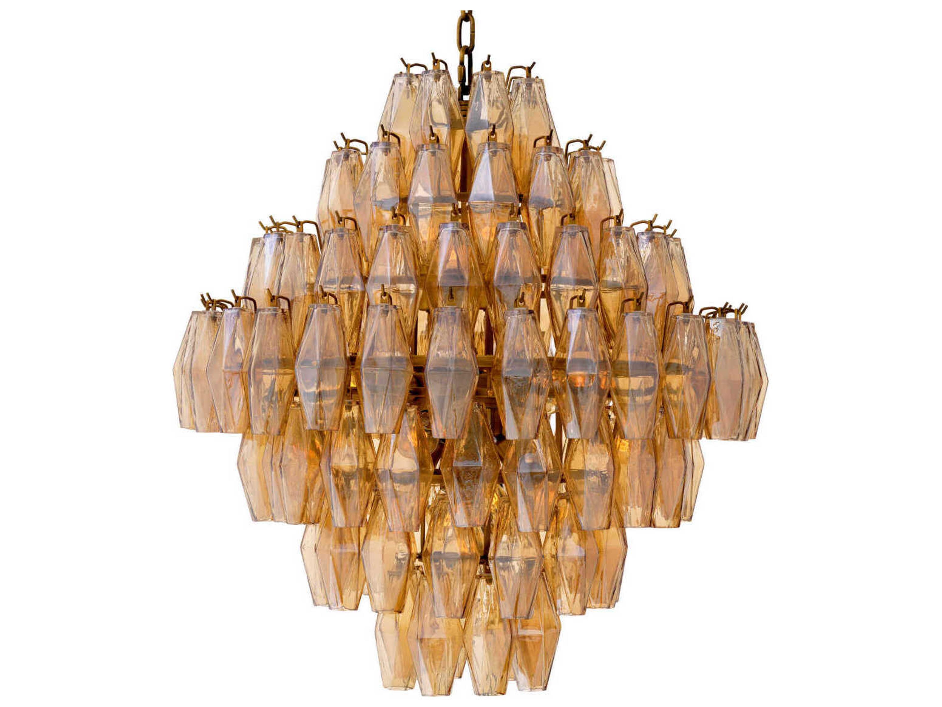 Eichholtz Benini L Antique Brass Chandelier