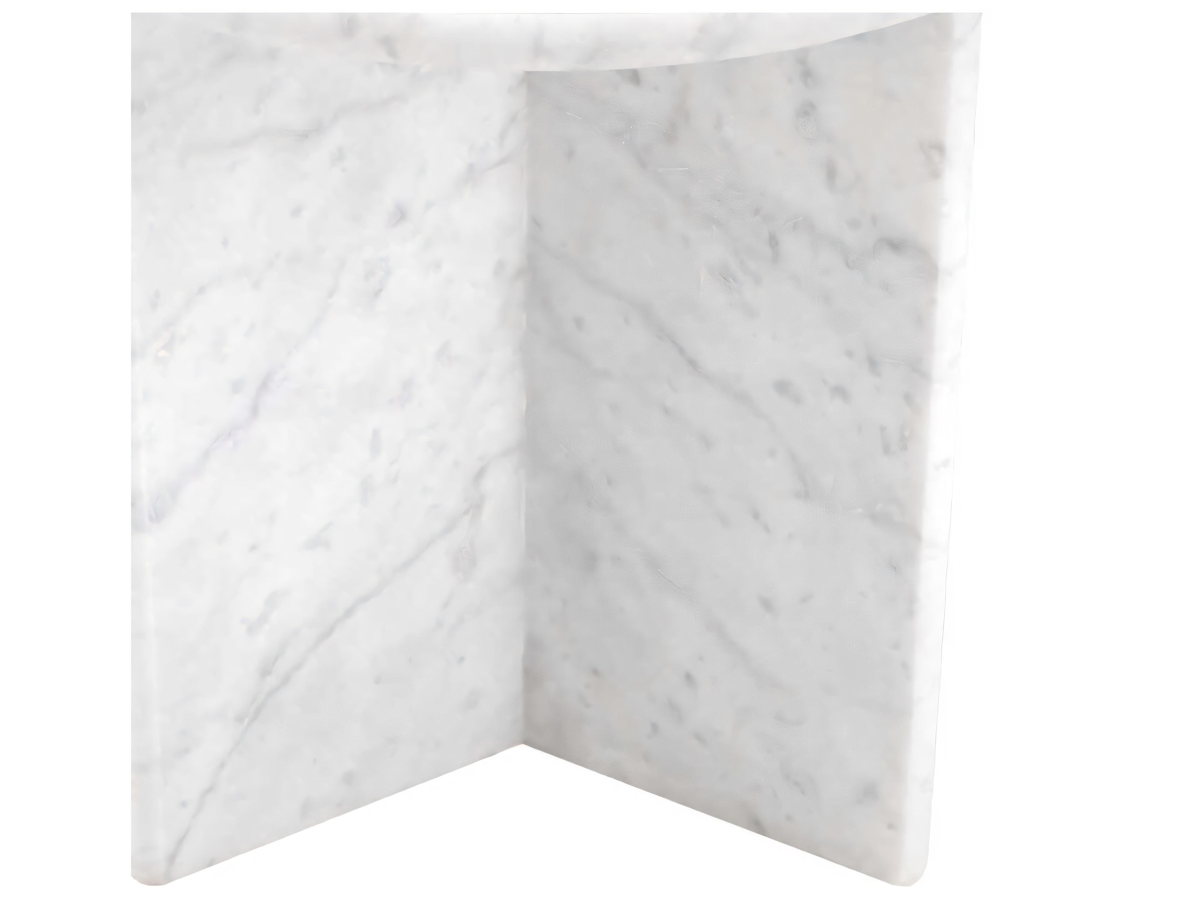 Eichholtz Pontini Honed White Marble Side Table