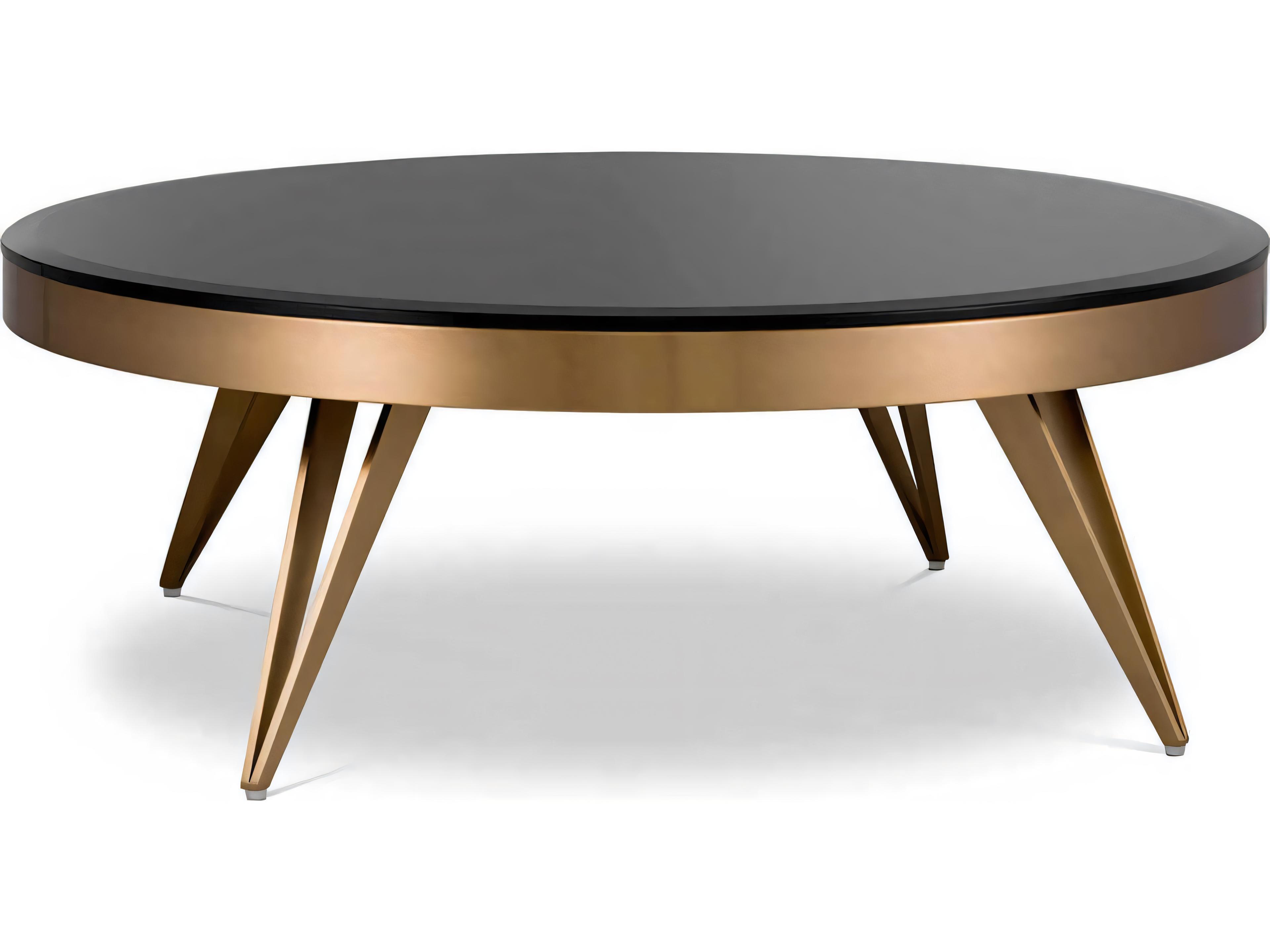 Rocco Brushed Brass Coffee Table