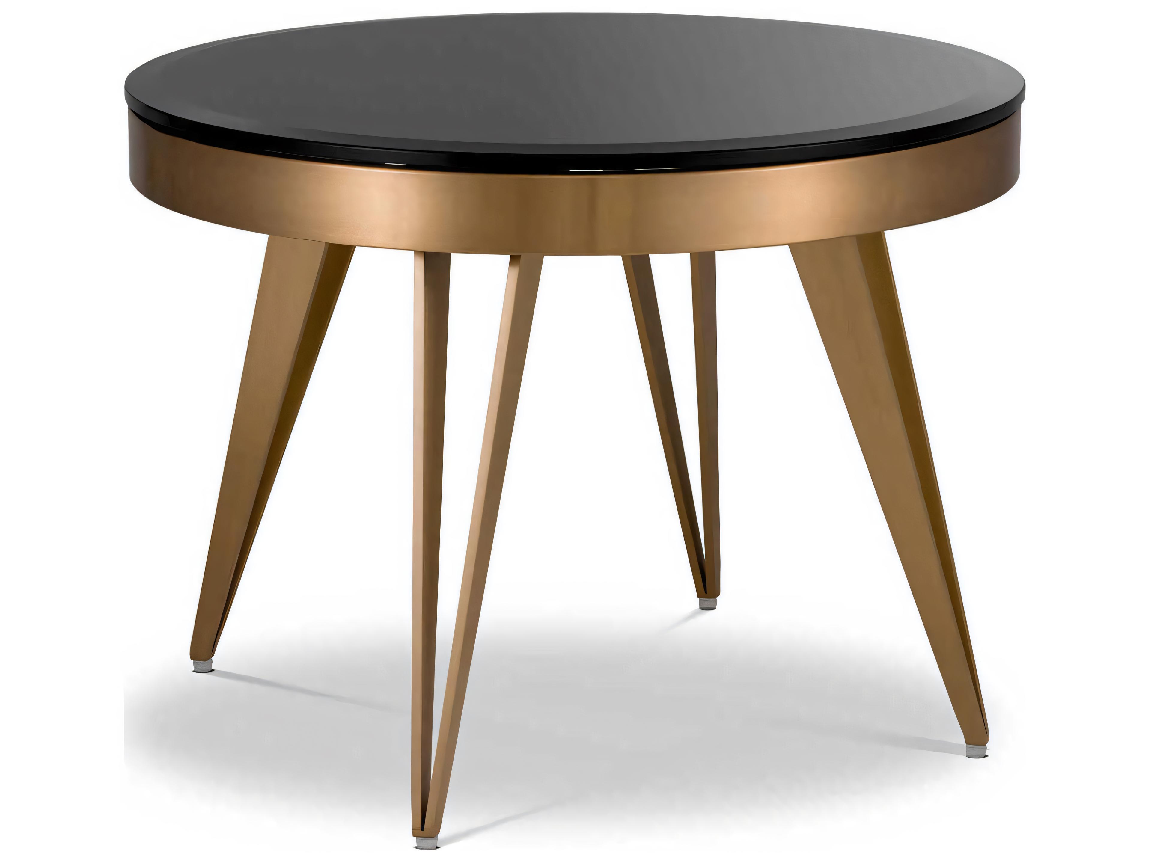 Rocco Brushed Brass Side Table