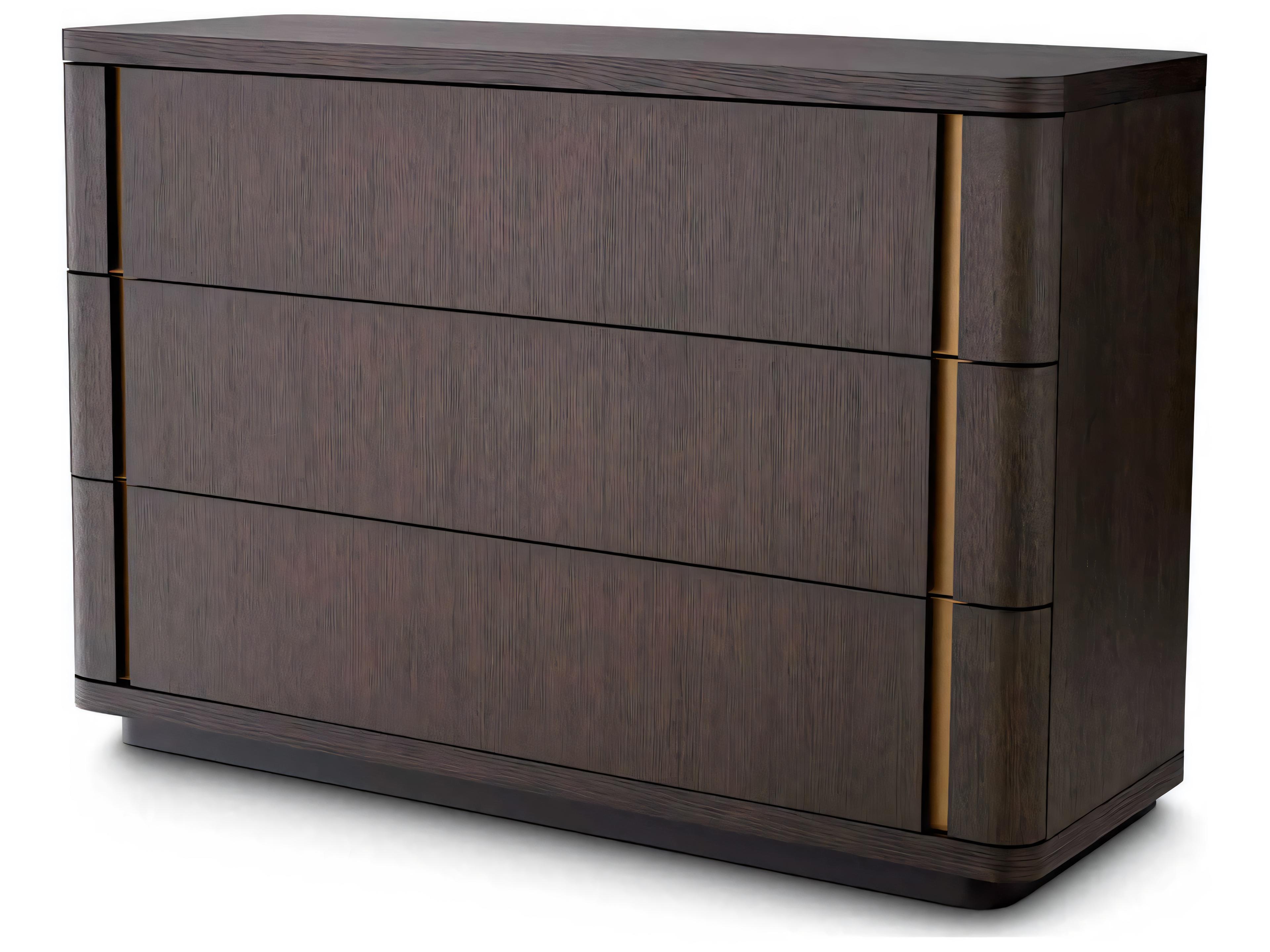 Dresser Modesto S Mocha Oak Veneer Drawer