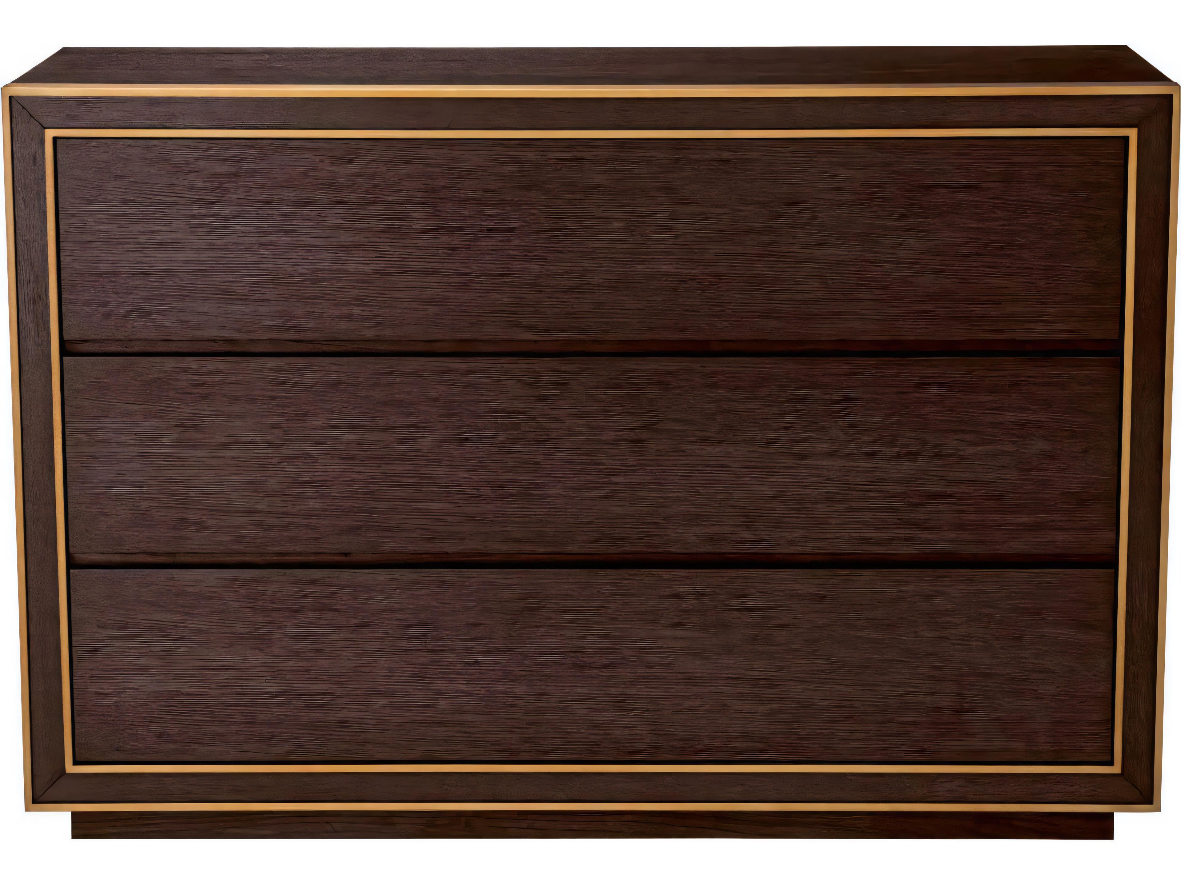Eichholtz Dresser Camelot S Brown Oak Veneer Drawer