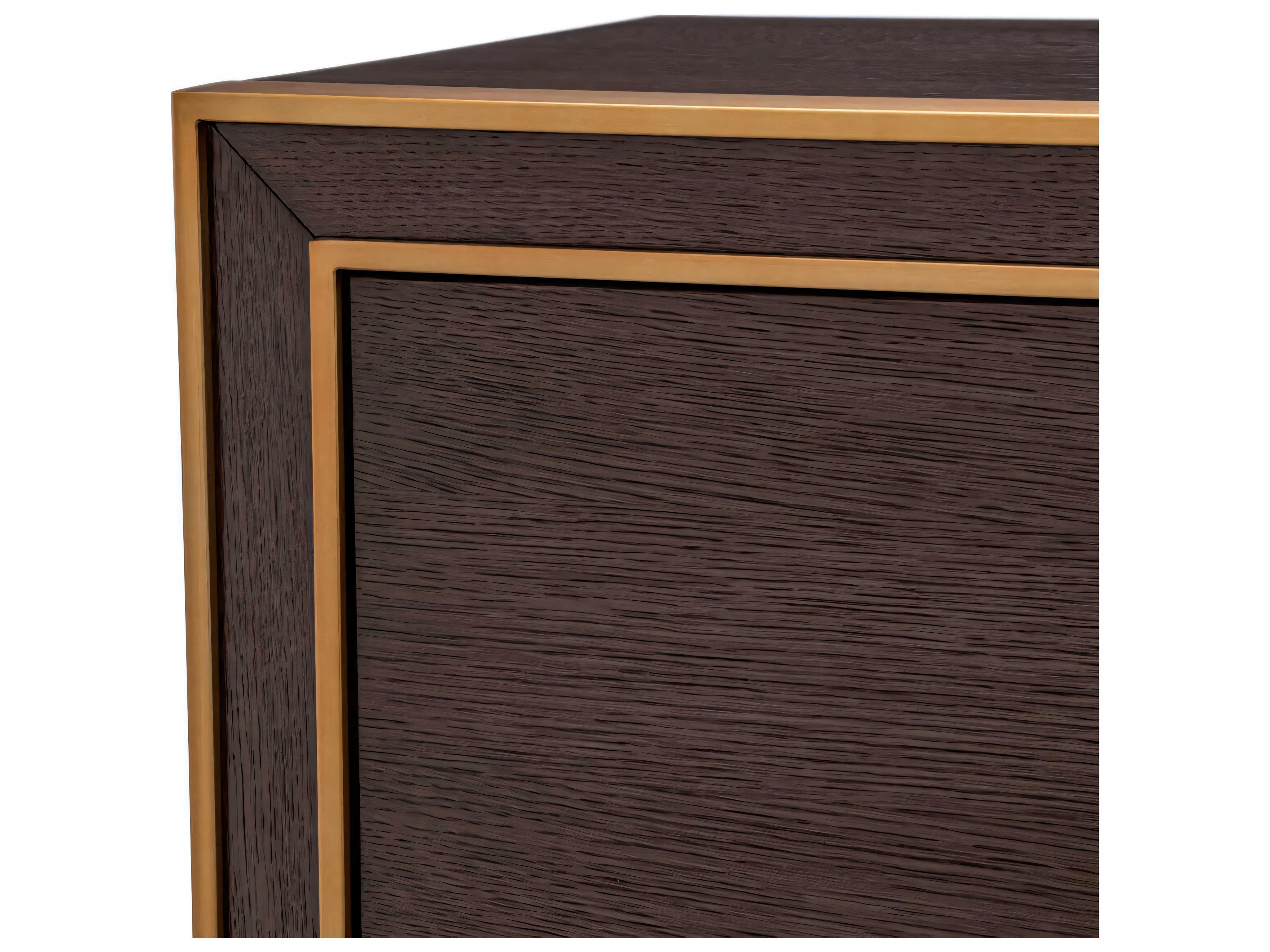 Eichholtz Dresser Camelot S Brown Oak Veneer Drawer