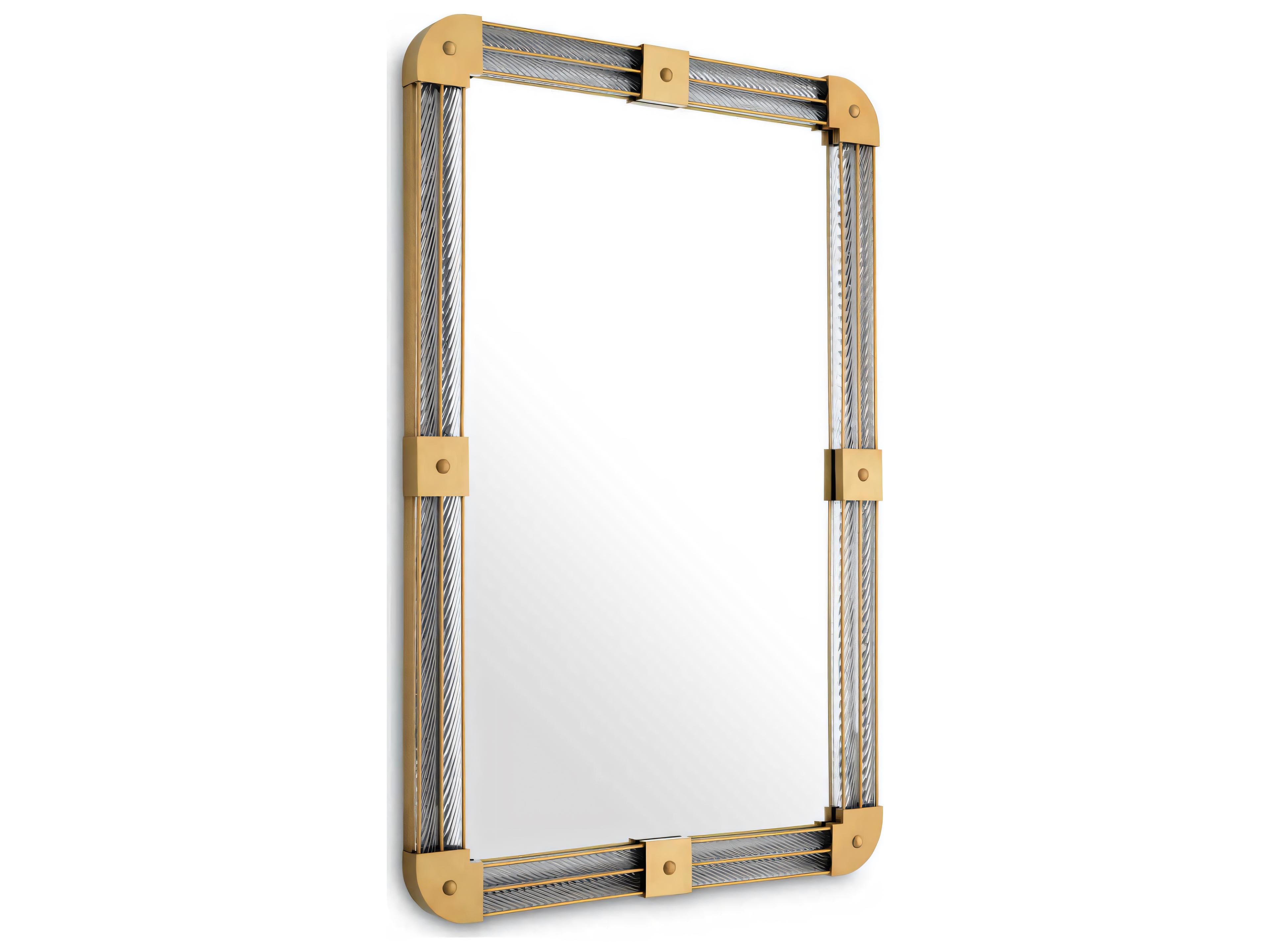 Eichholtz Heracles Antique Brass Mirror