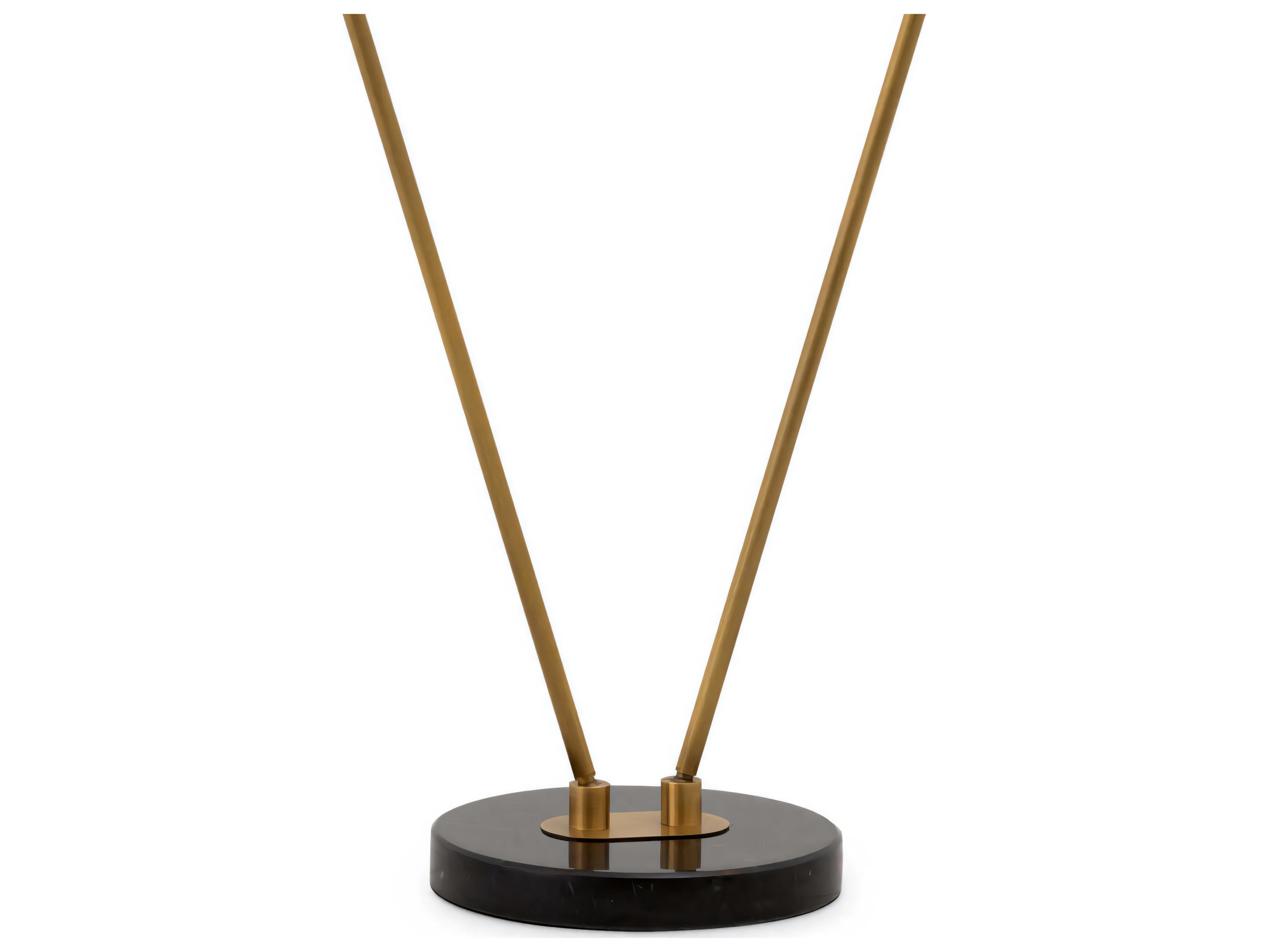 Eichholtz Asta Double Antique Brass Floor Lamp