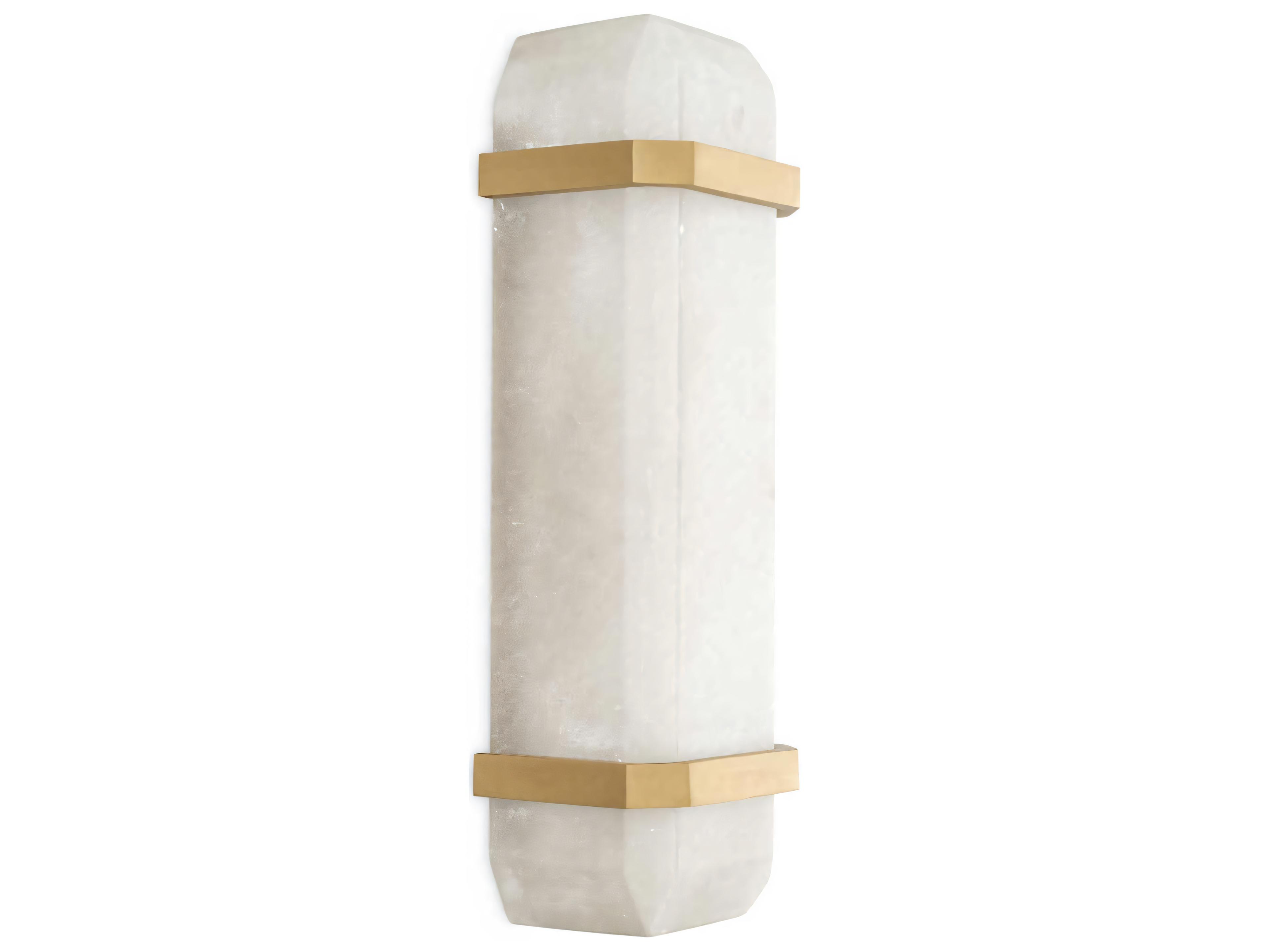 Eichholtz Pandora Alabaster Antique Brass Wall Lamp
