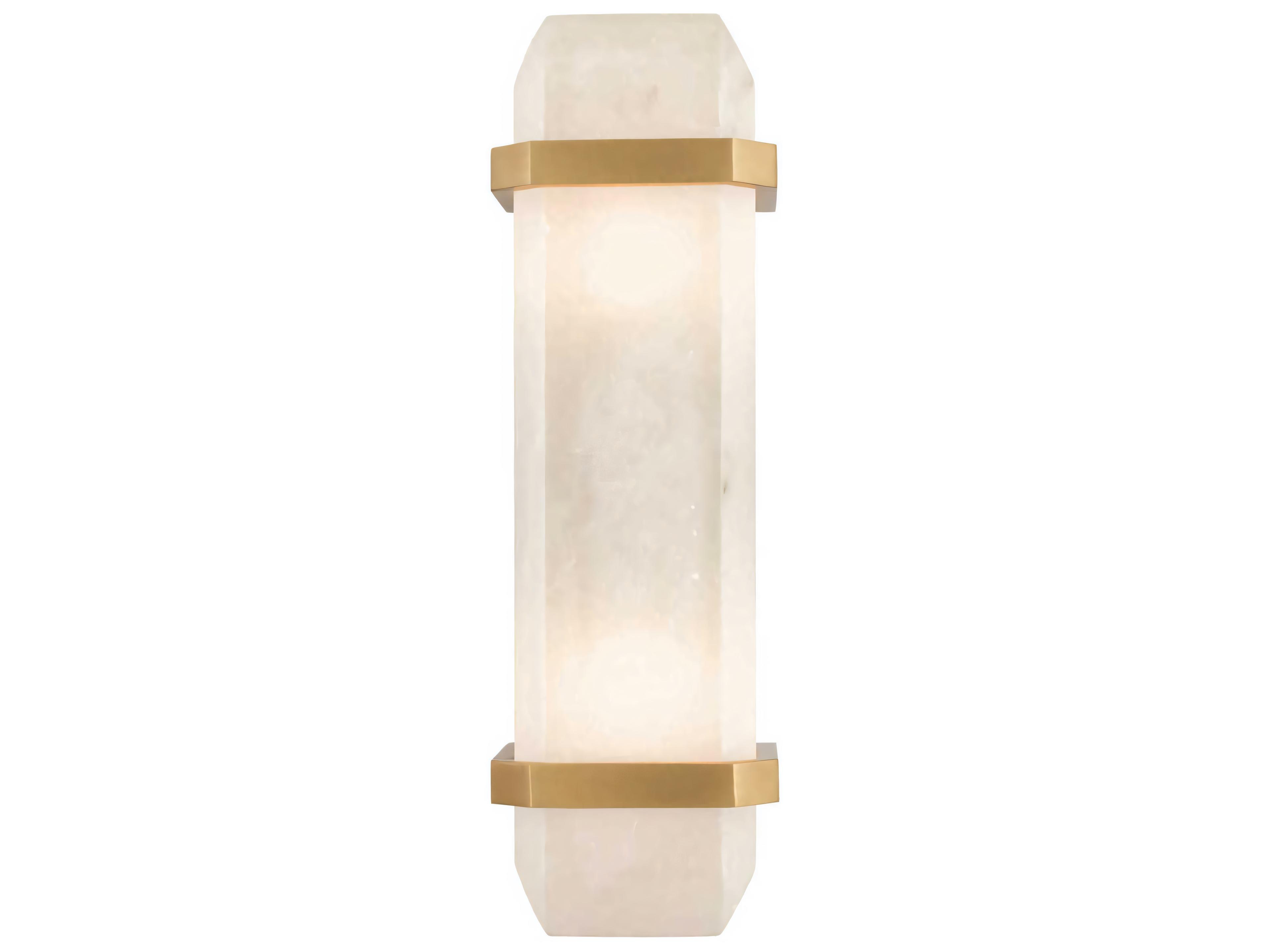 Eichholtz Pandora Alabaster Antique Brass Wall Lamp