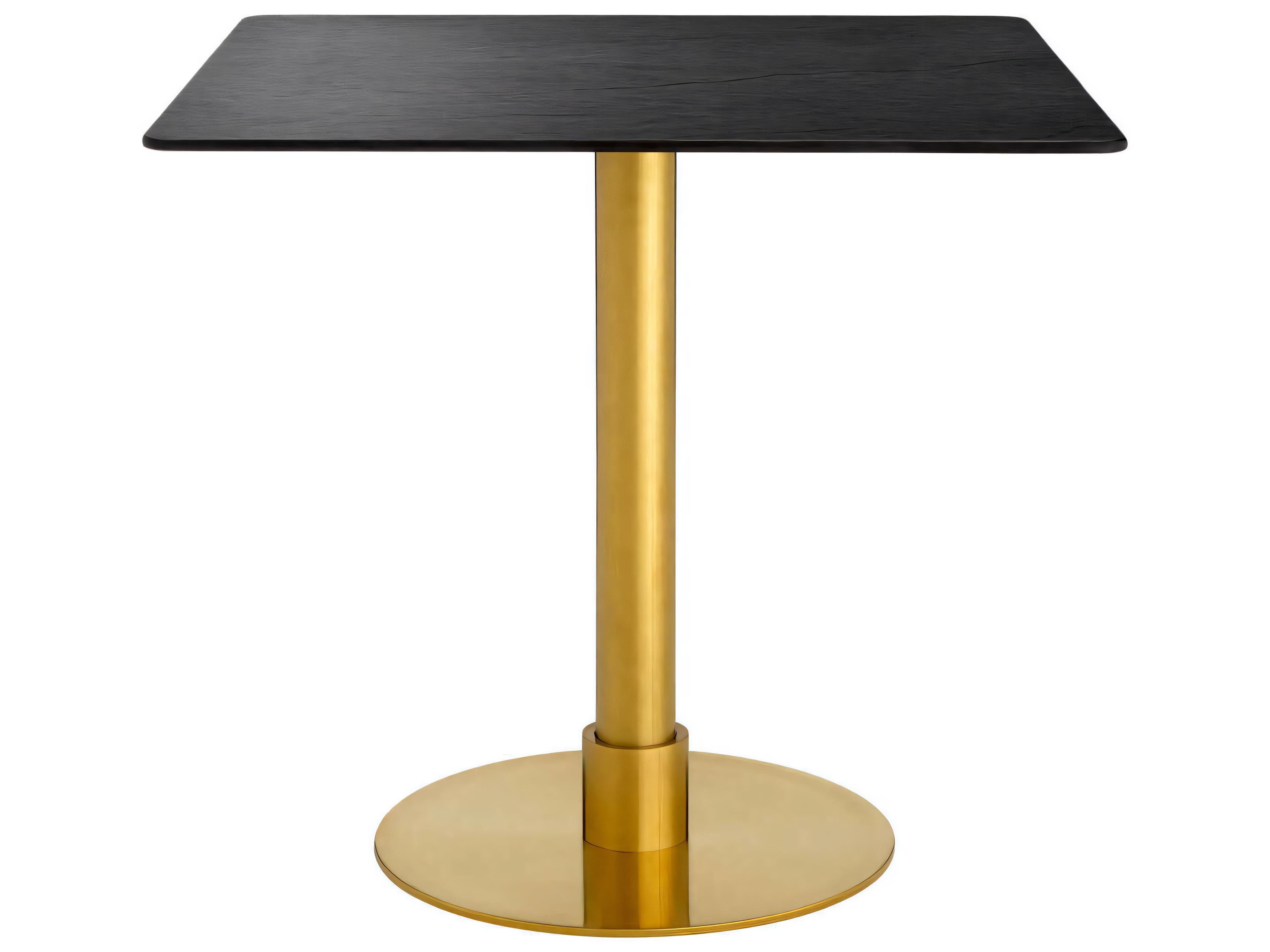 Eichholtz Terzo Square Brushed Brass Dining Table