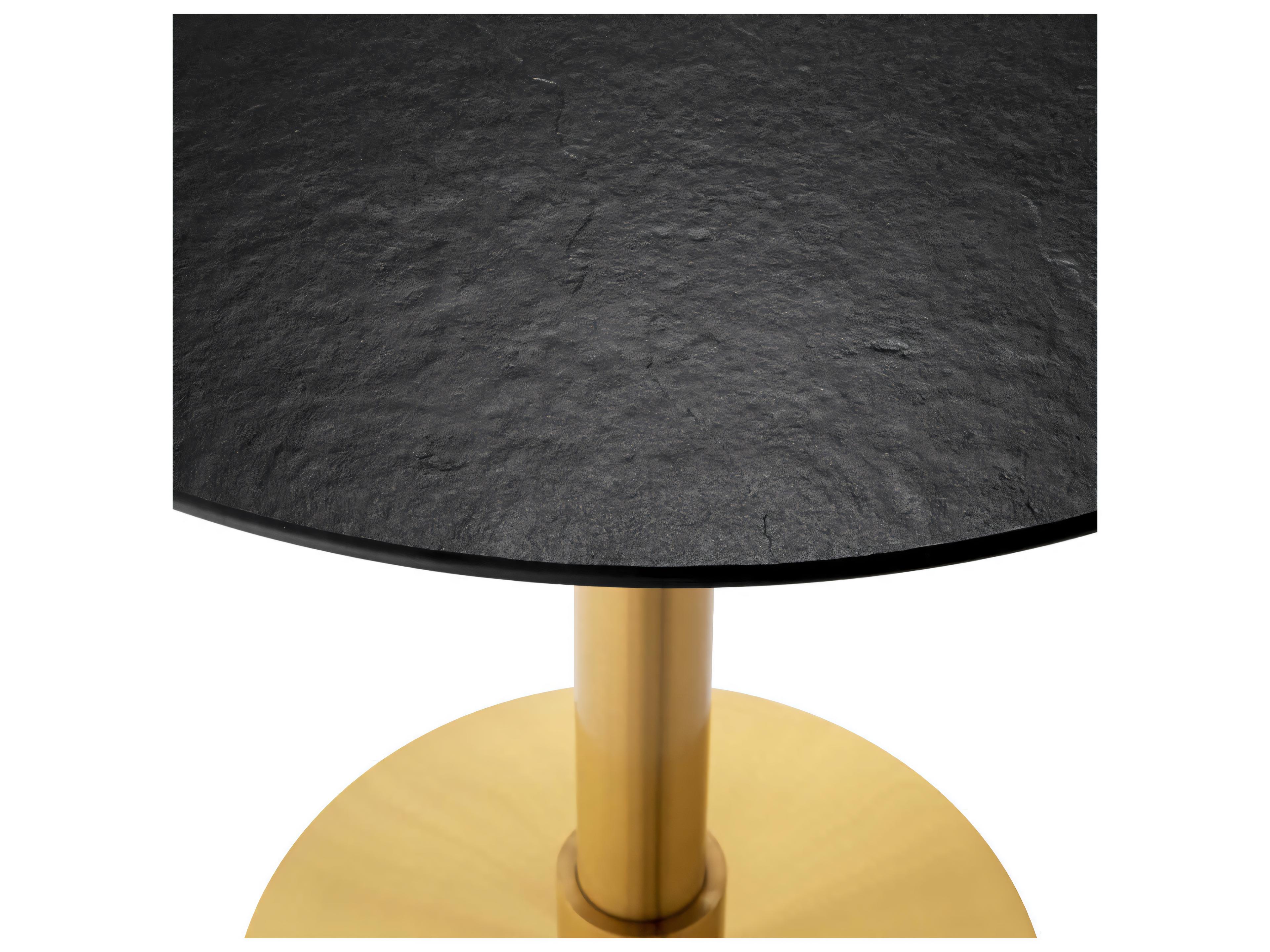 Eichholtz Terzo Round Brushed Brass Dining Table