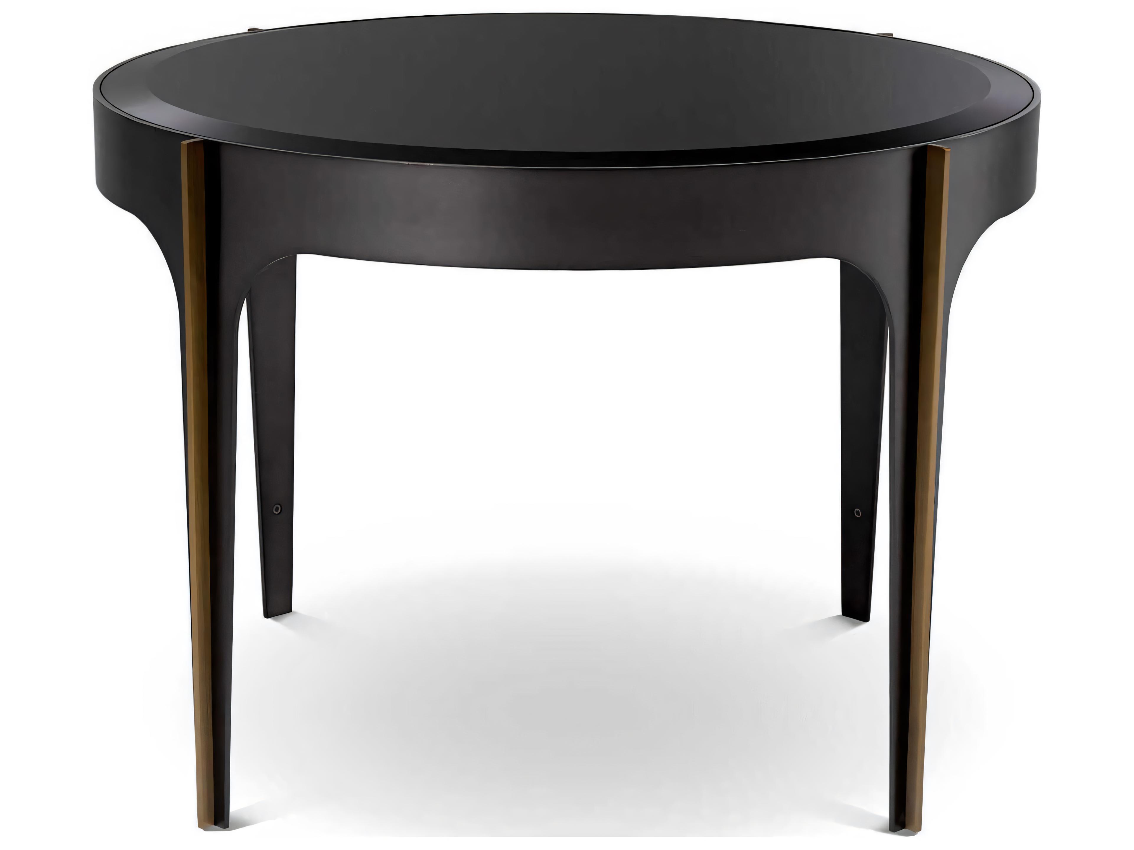 Artemisa Side Table Bronze and Brass Accent