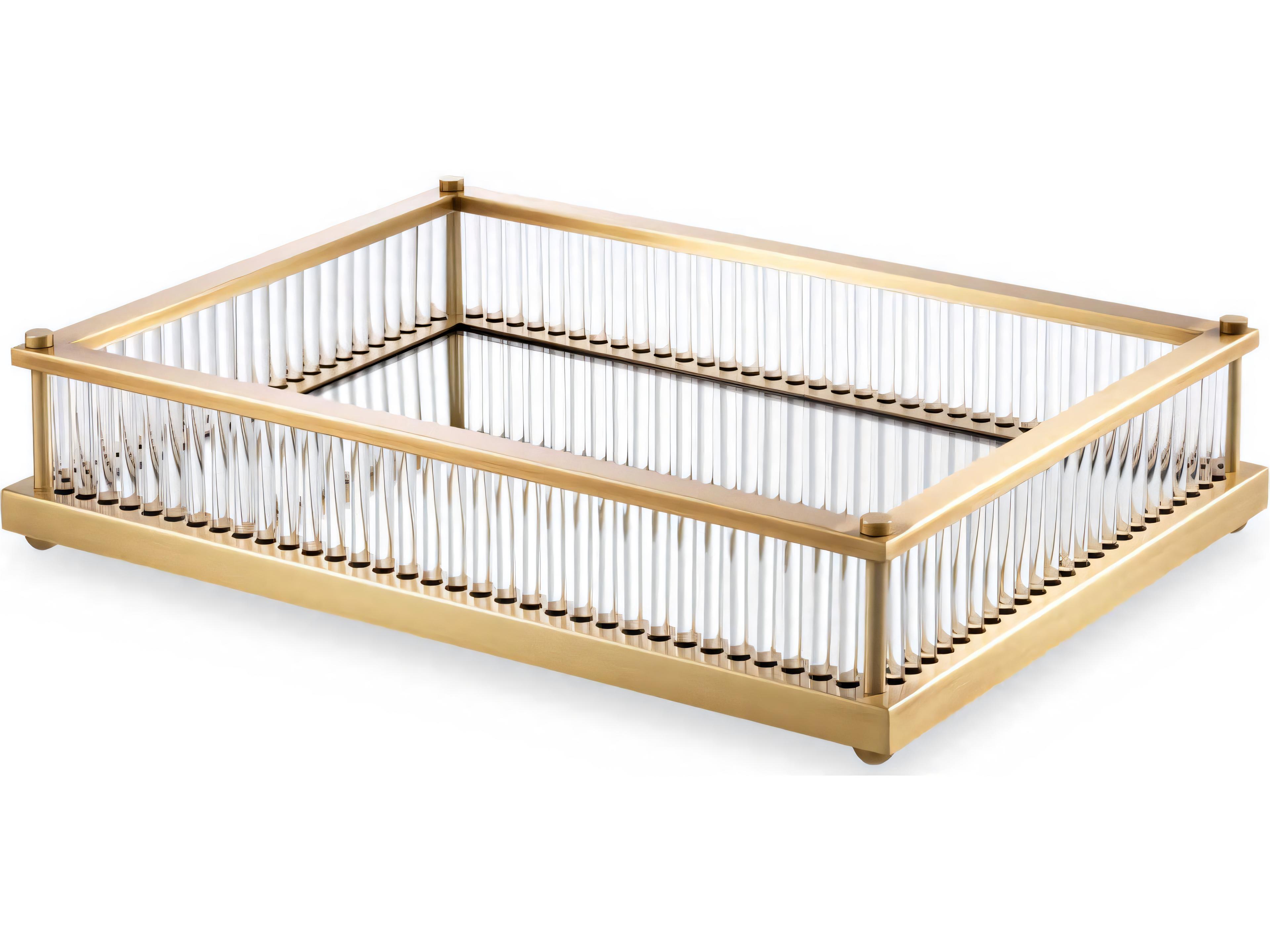 Eichholtz Cora Rectangular Antique Brass Tray