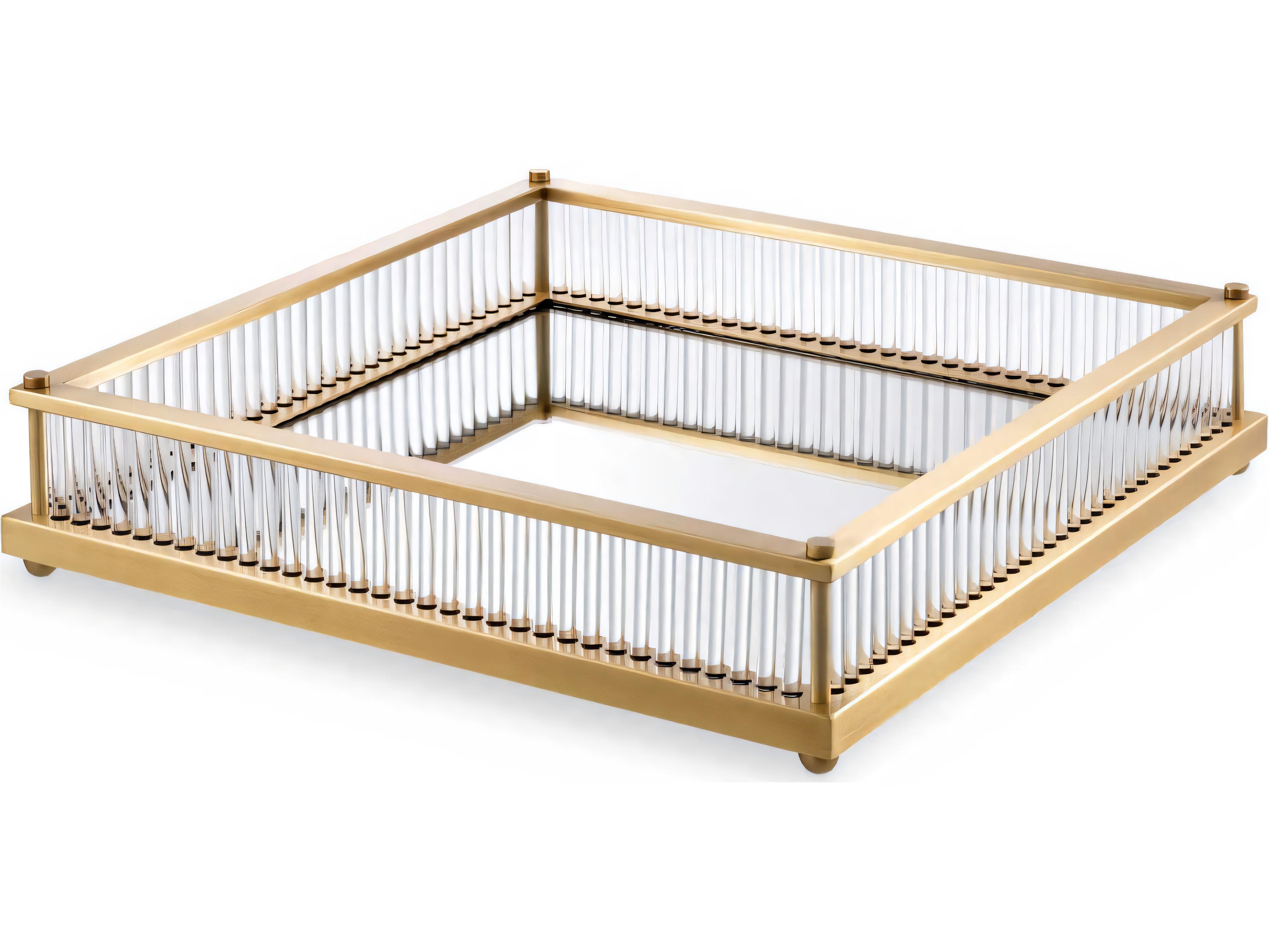 Eichholtz Cora Square Antique Brass Tray