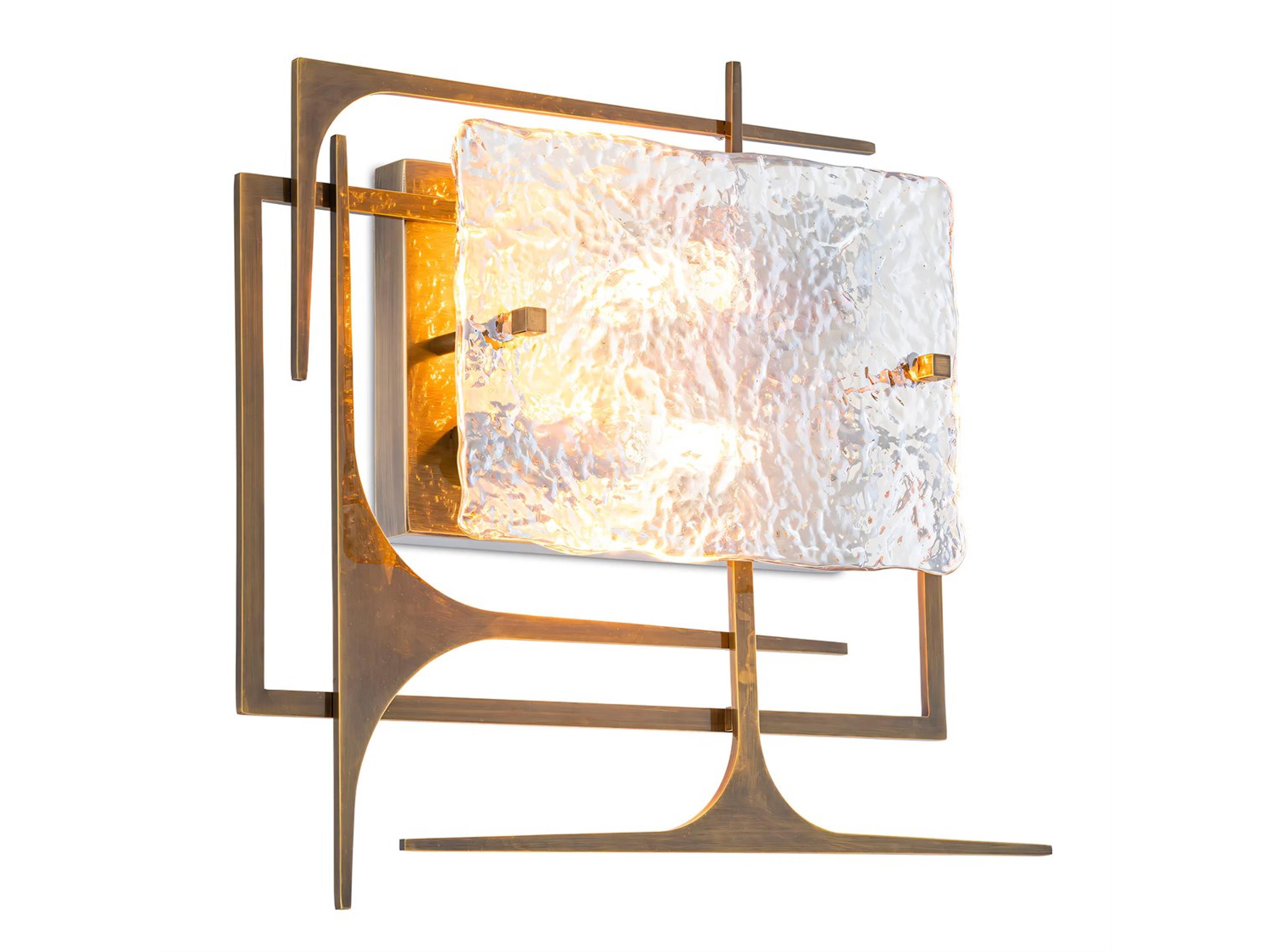 Zeno Antique Brass Wall Lamp