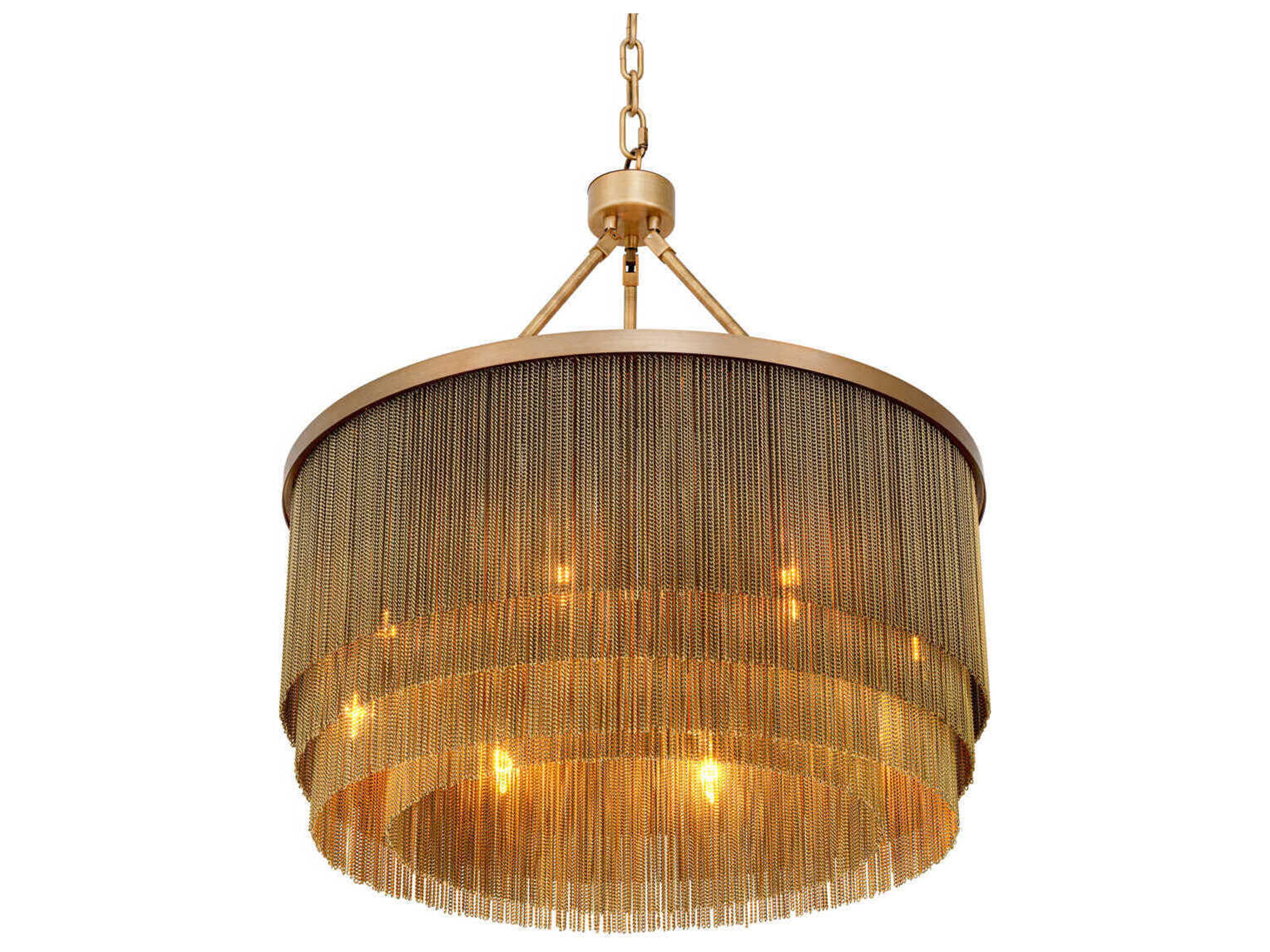 Eichholtz Tissot S Antique Brass Chandelier