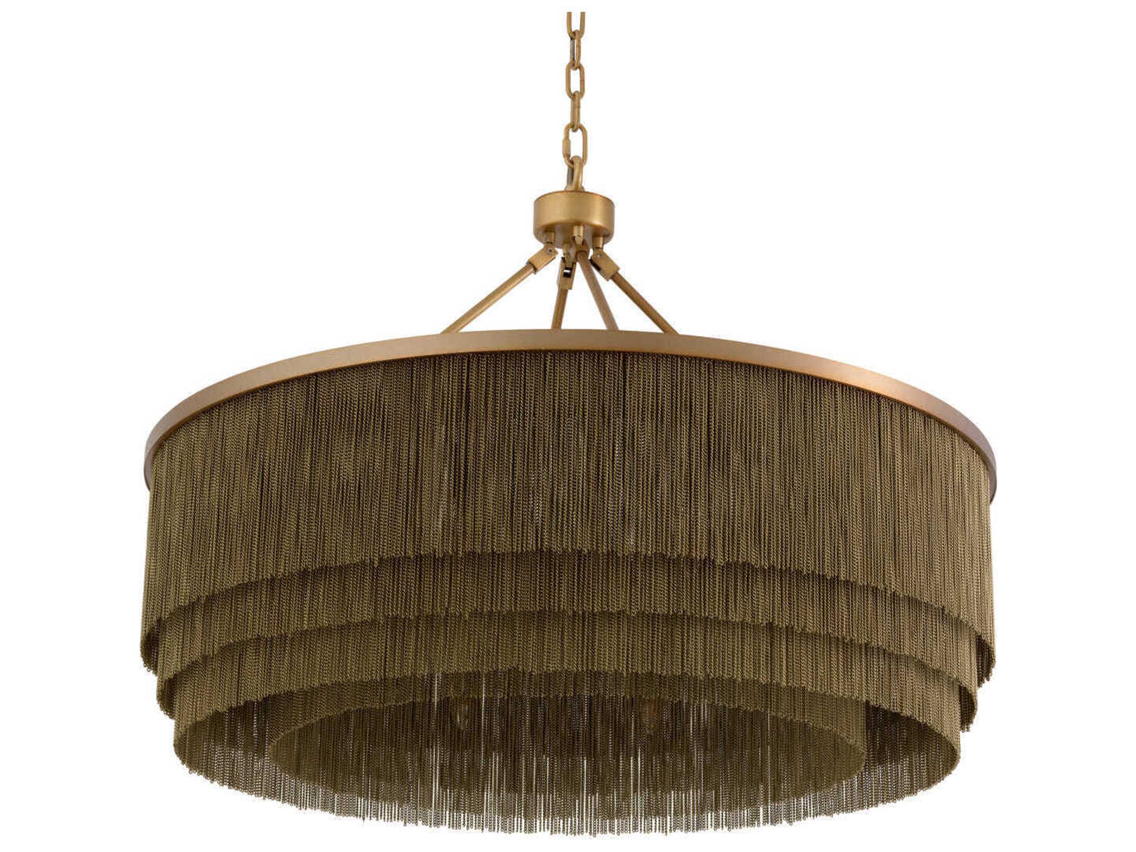 Eichholtz Tissot L Antique Brass Chandelier