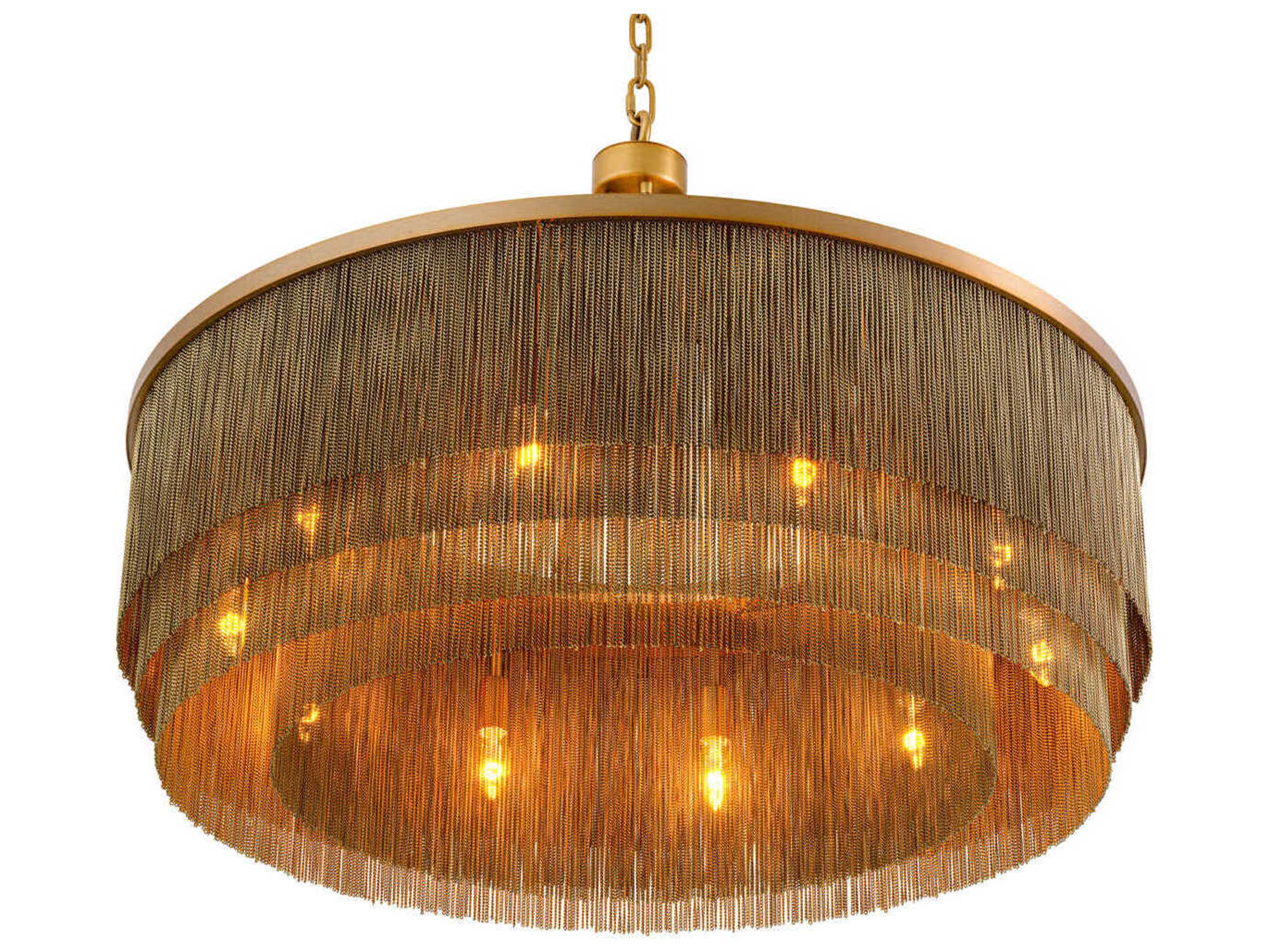 Eichholtz Tissot L Antique Brass Chandelier