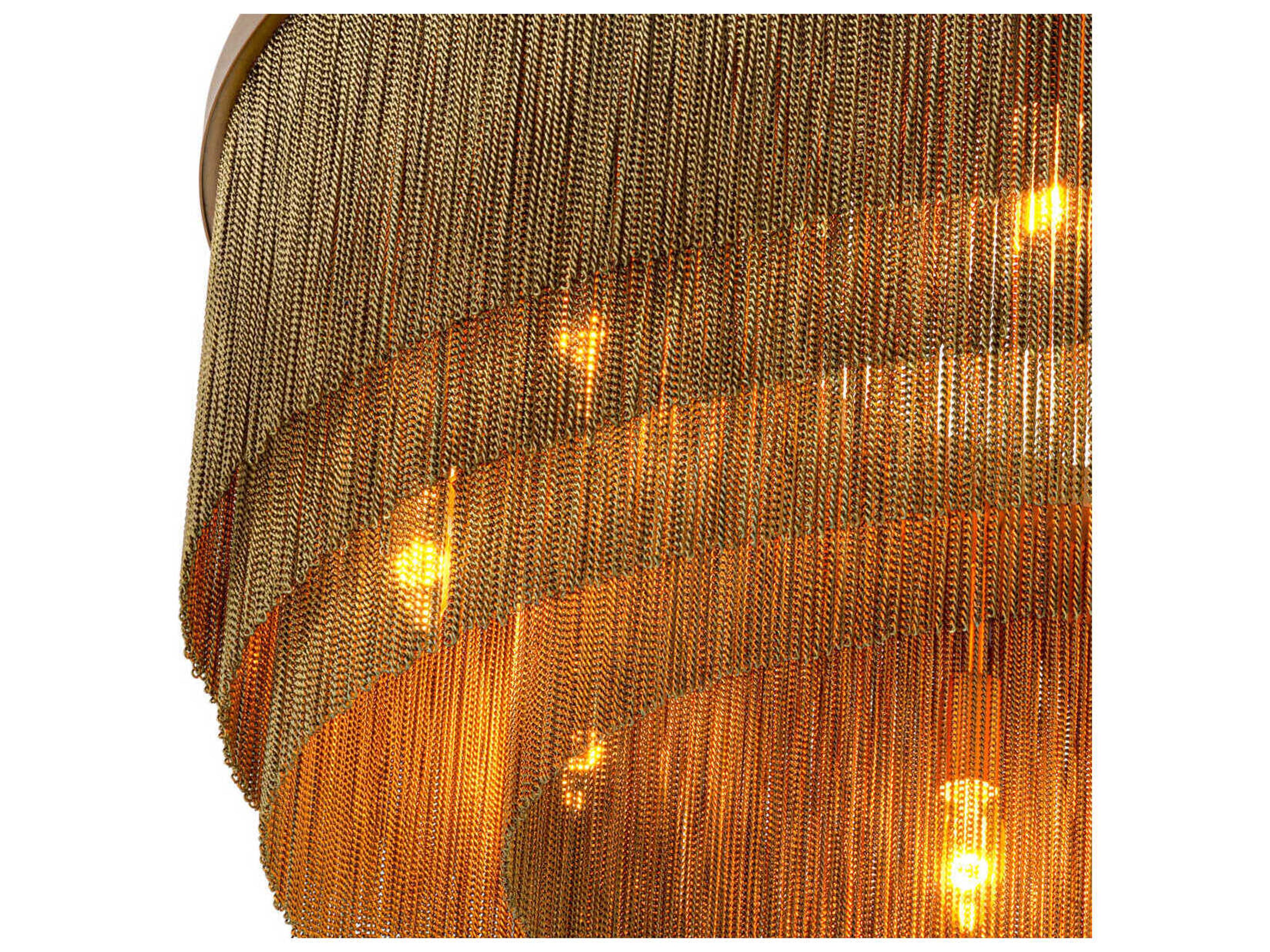 Eichholtz Tissot L Antique Brass Chandelier