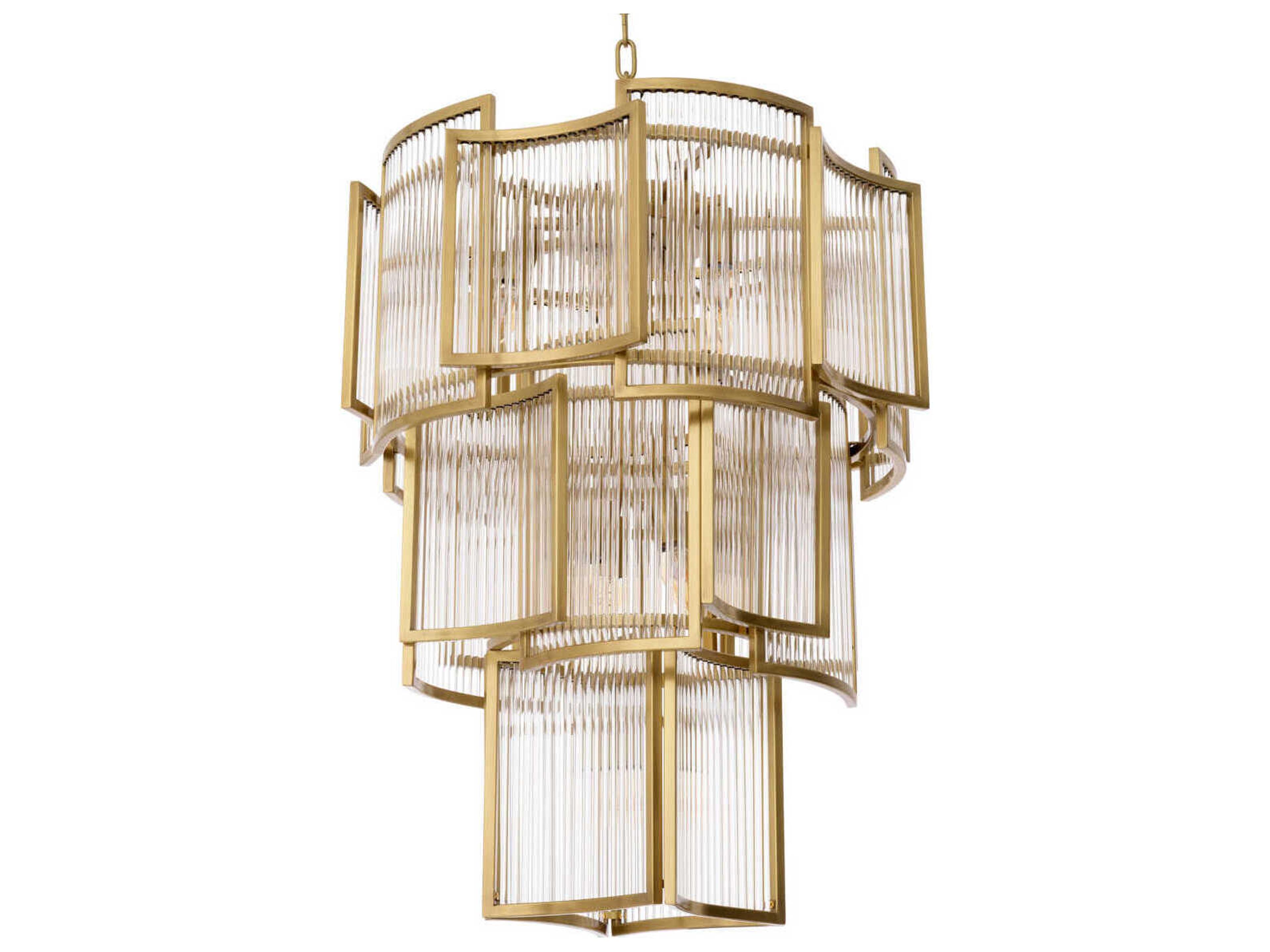 Eichholtz Jet Set Antique Brass Chandelier