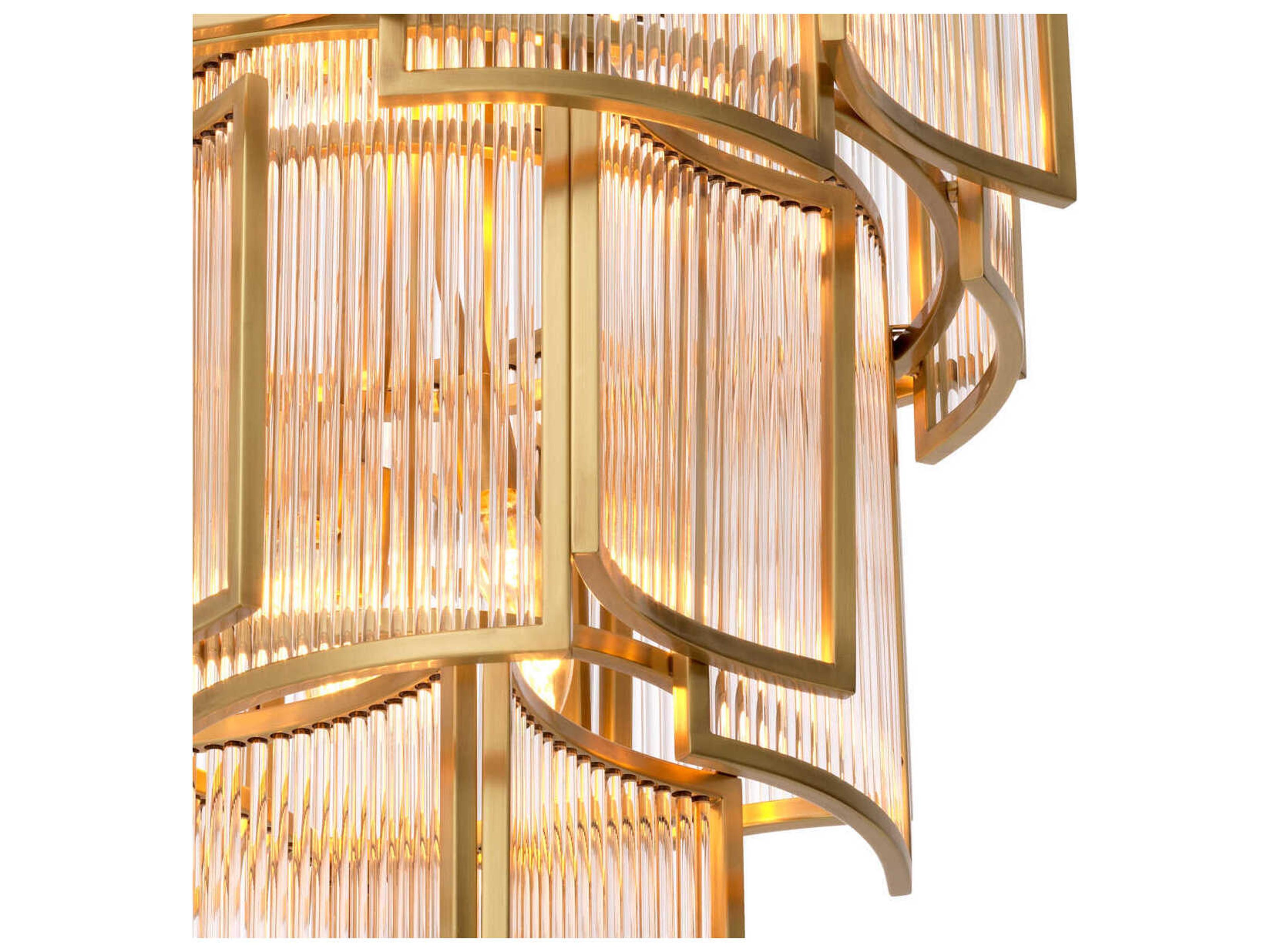 Eichholtz Jet Set Antique Brass Chandelier