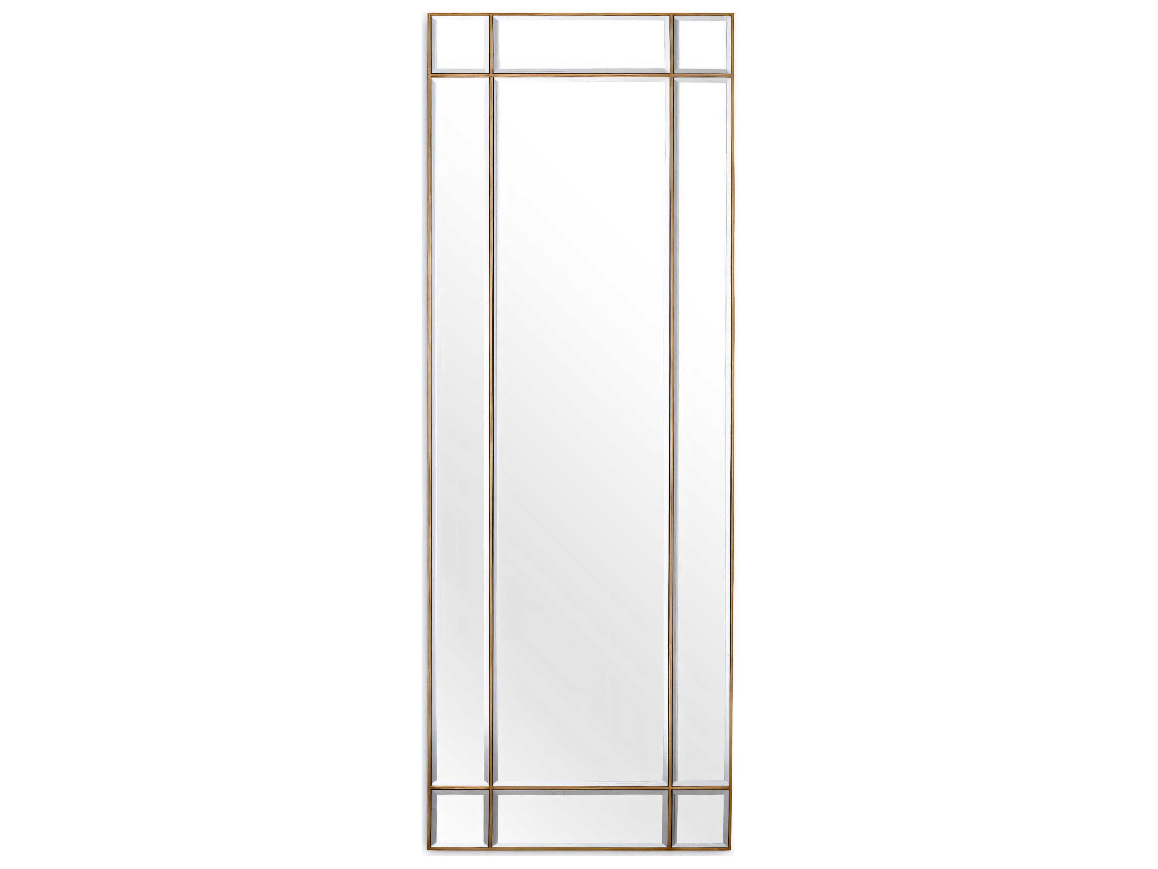 Beaumont Rectangular Vintage Brass Mirror