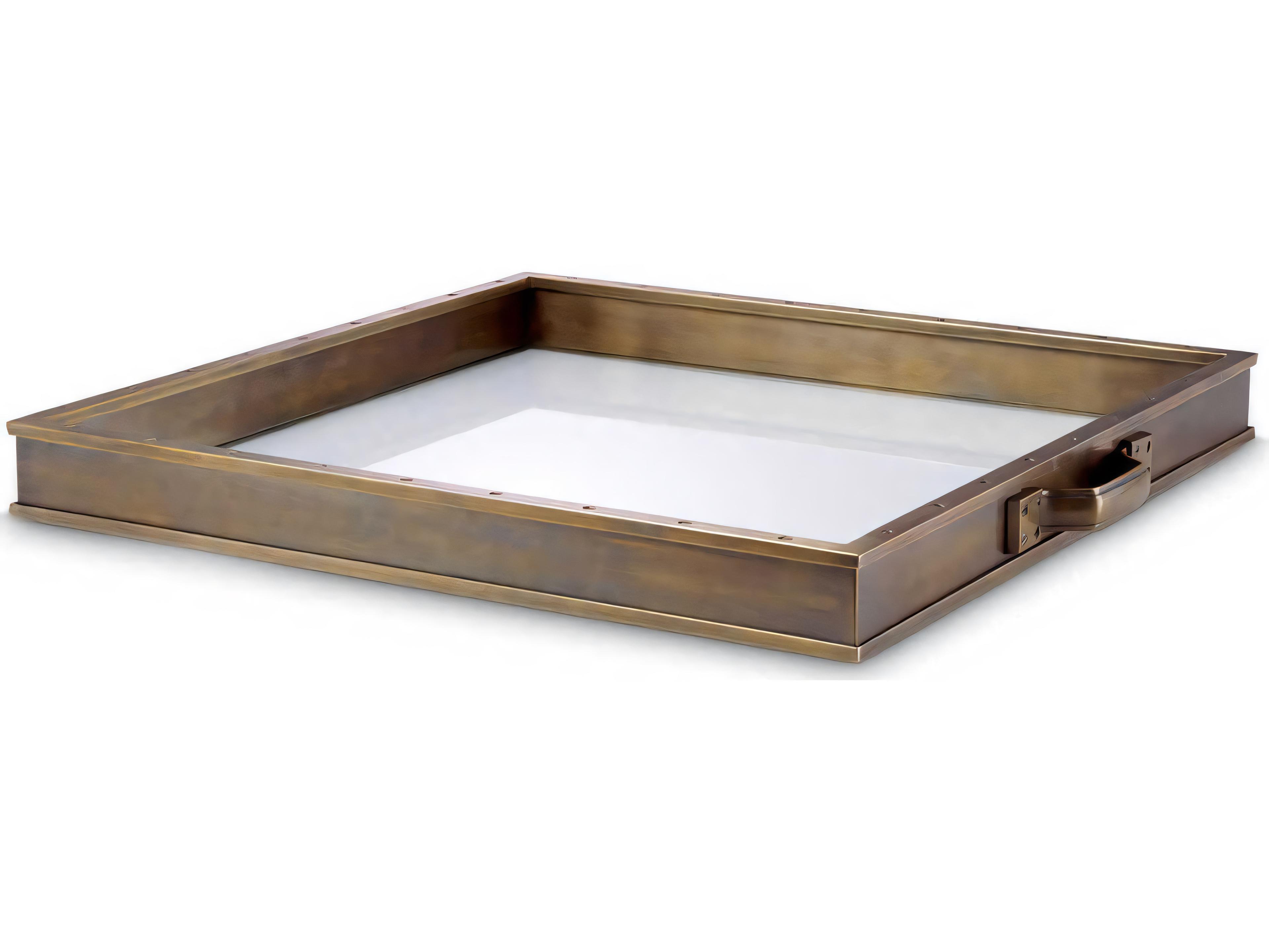 Trouvaille L Vintage Brass Tray