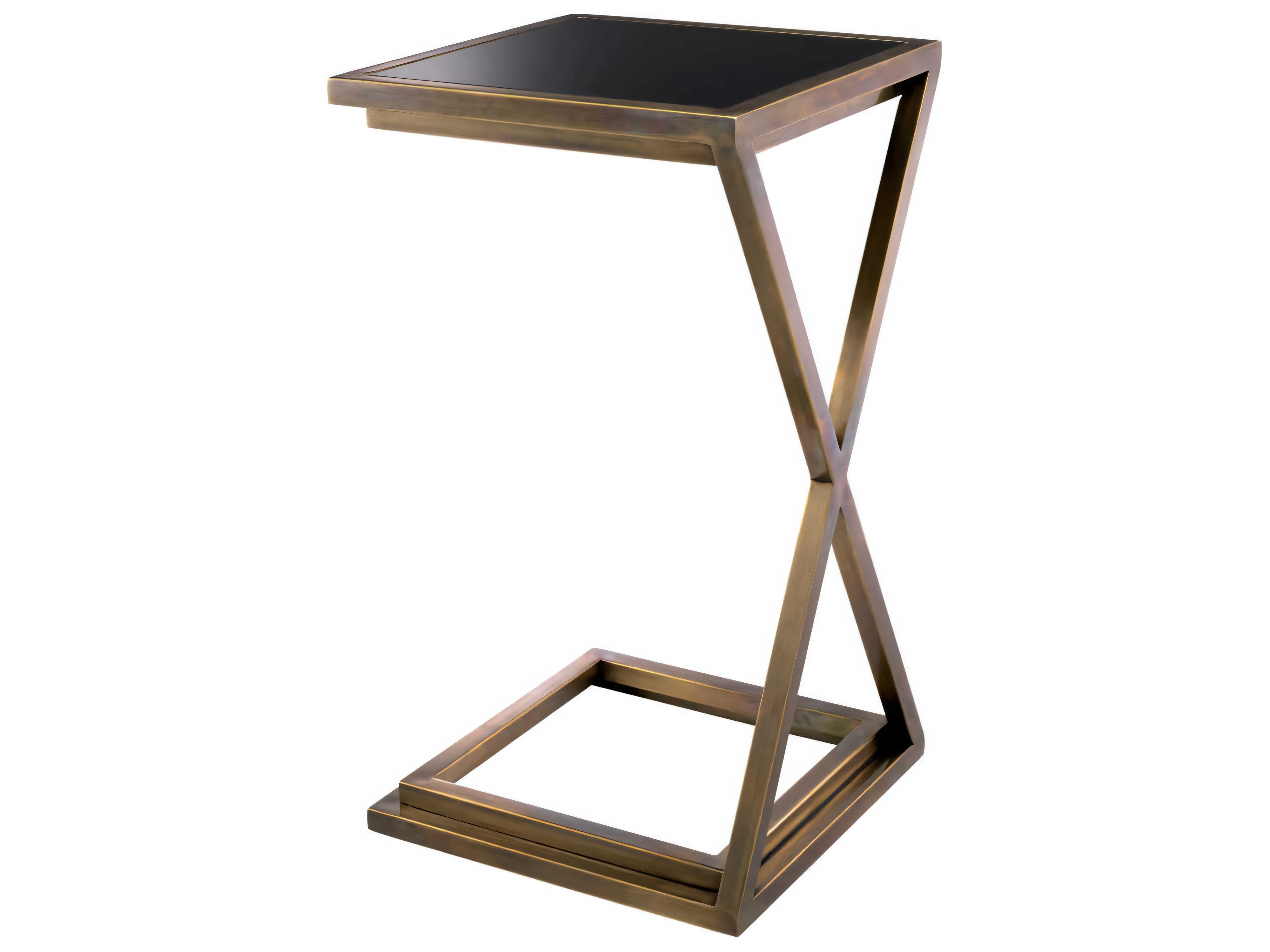 Eichholtz Cross Vintage Brass Side Table