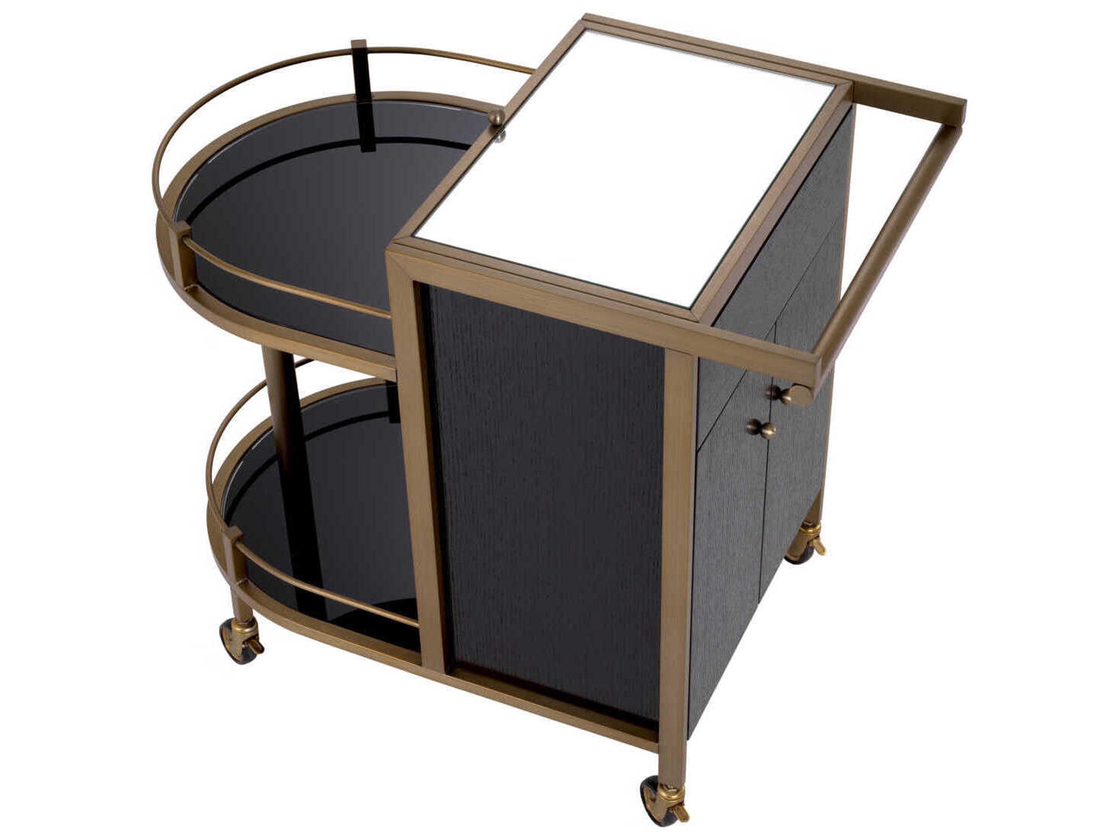 Eichholtz Bellini Brushed Brass Trolley