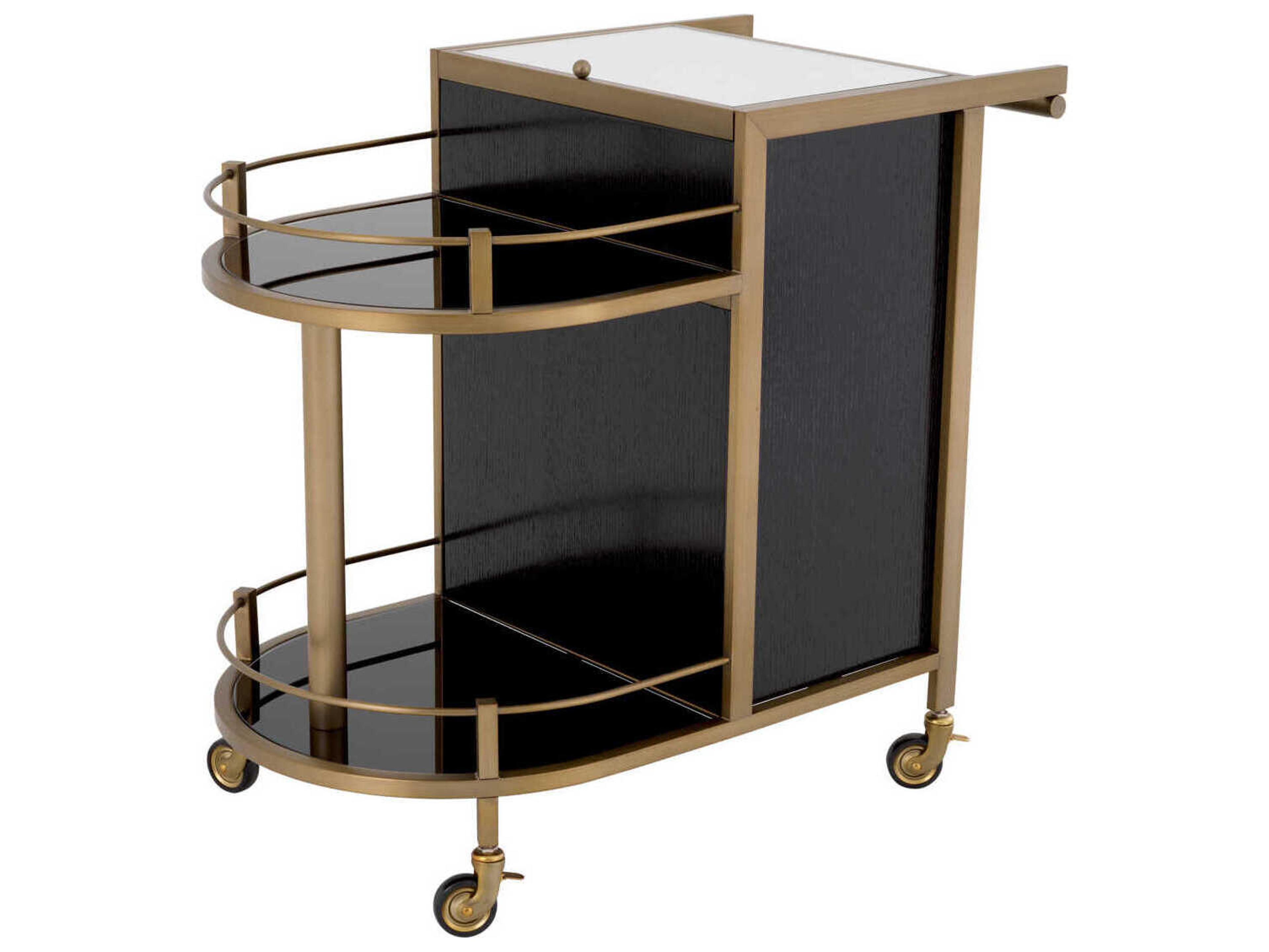 Eichholtz Bellini Brushed Brass Trolley