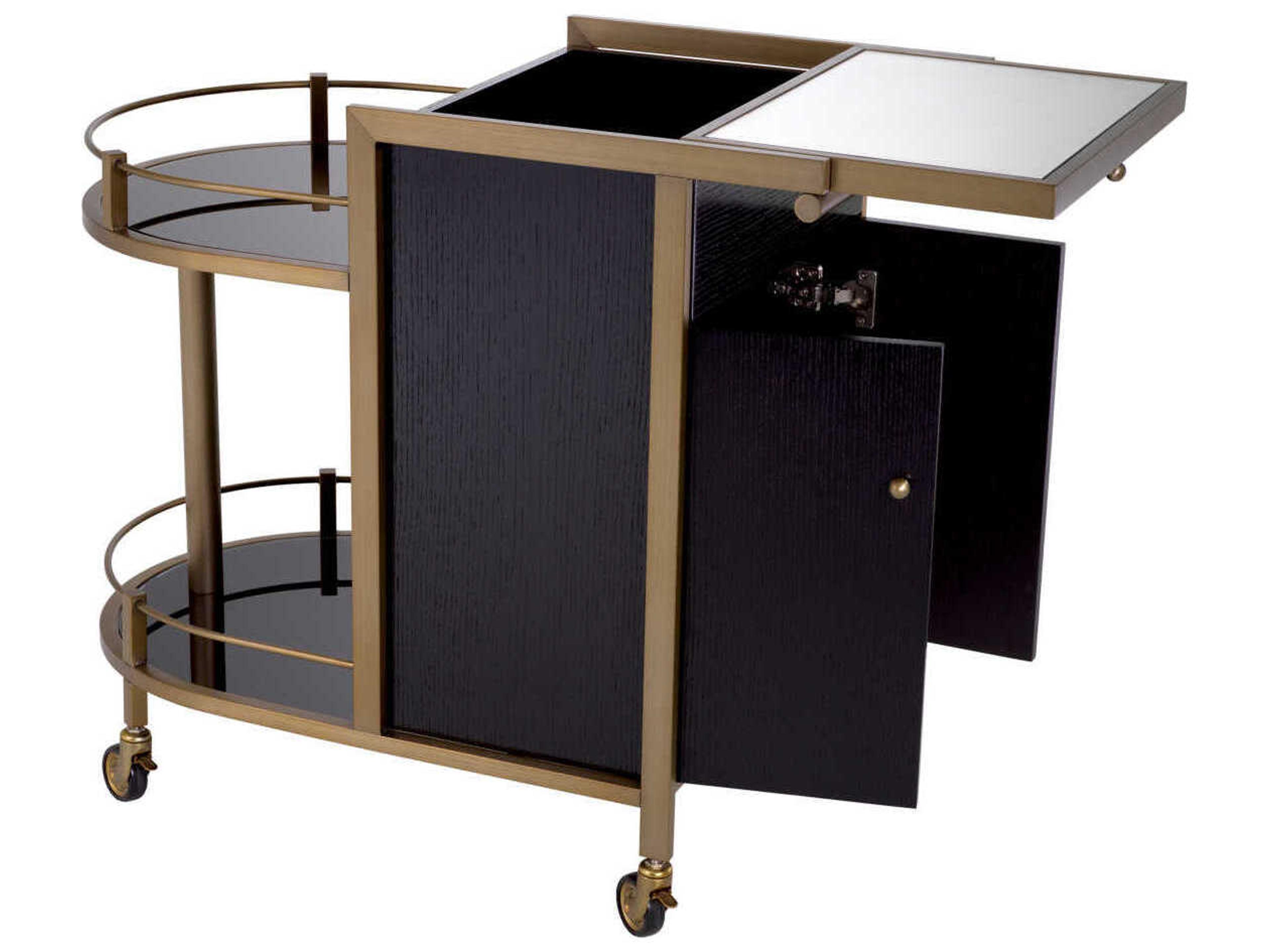 Eichholtz Bellini Brushed Brass Trolley