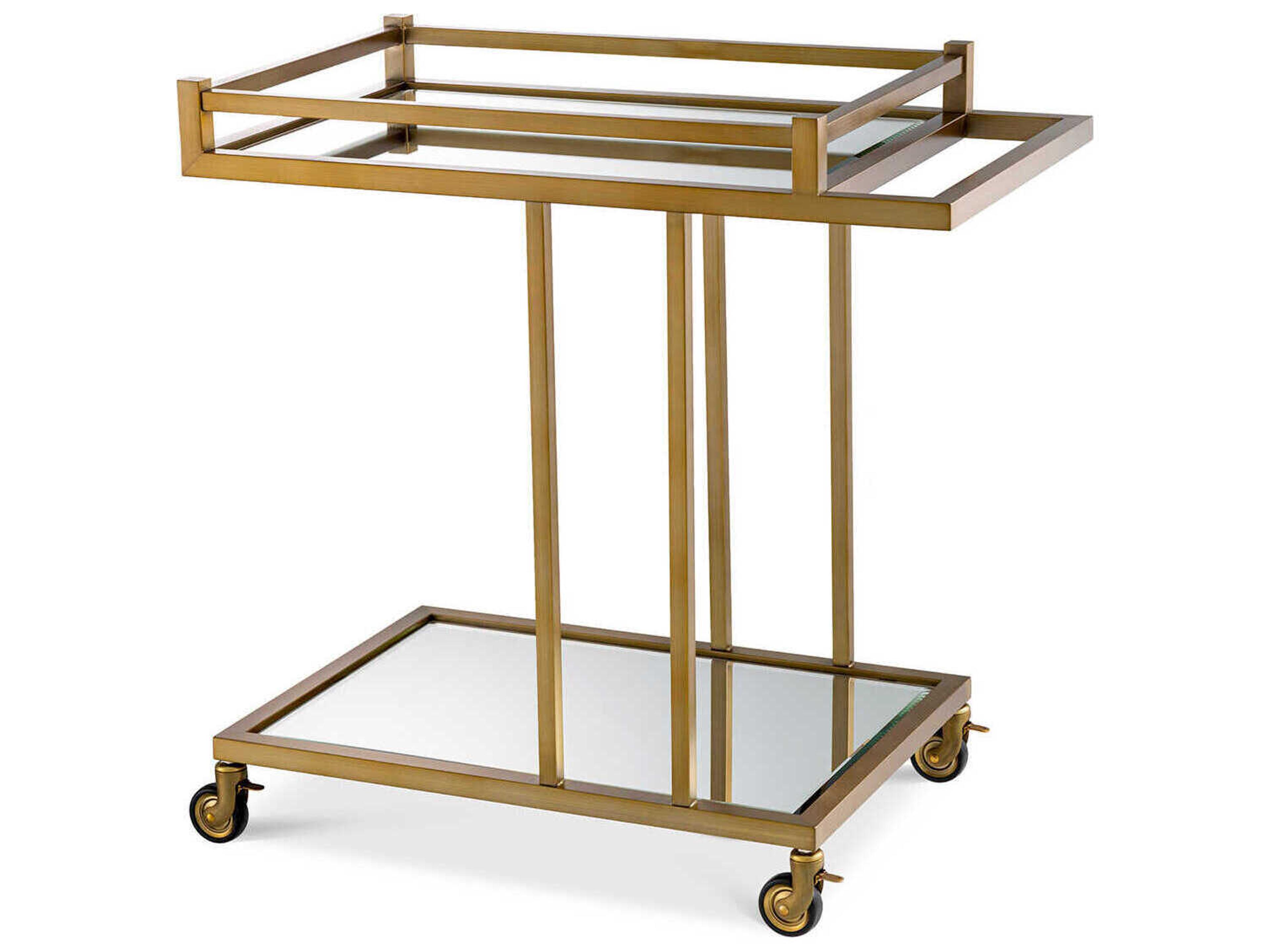 Beverly Hills Brushed Brass Trolley
