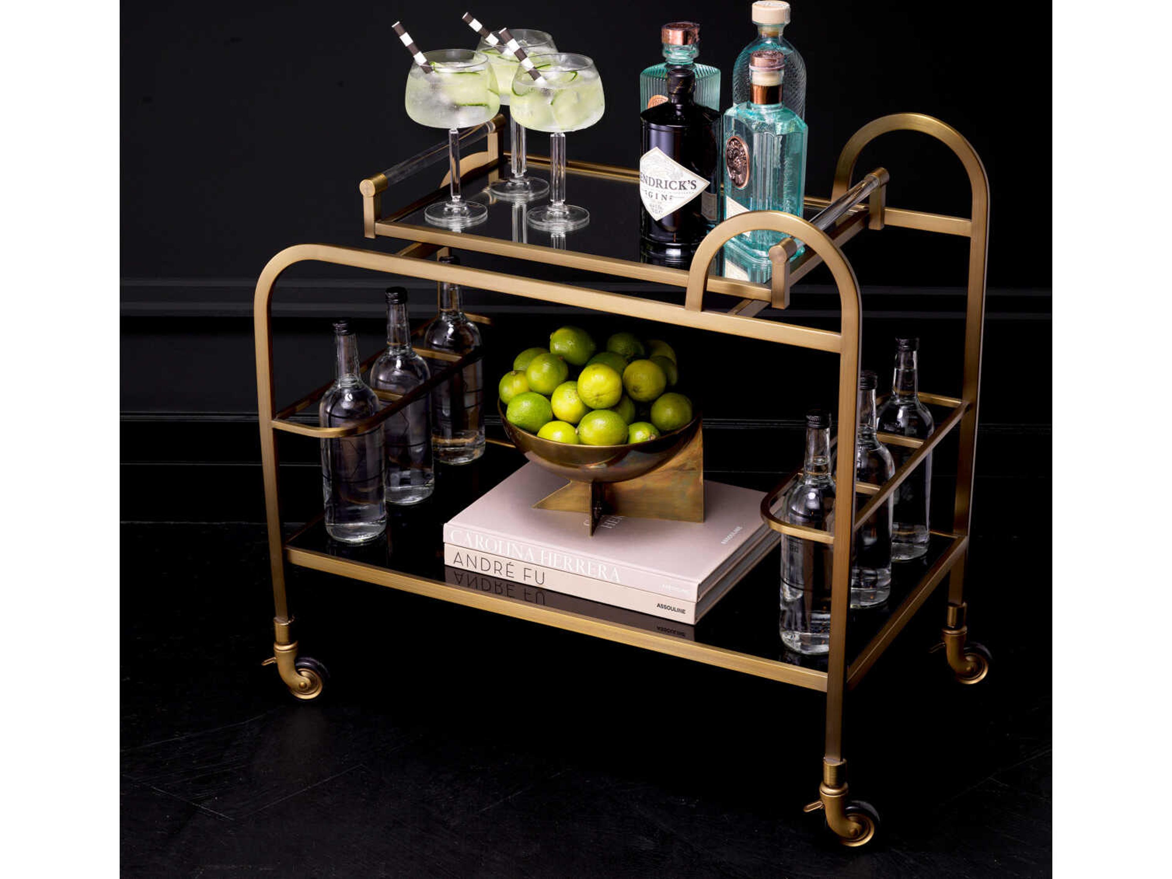 Eichholtz Montreuil Brushed Brass Trolley