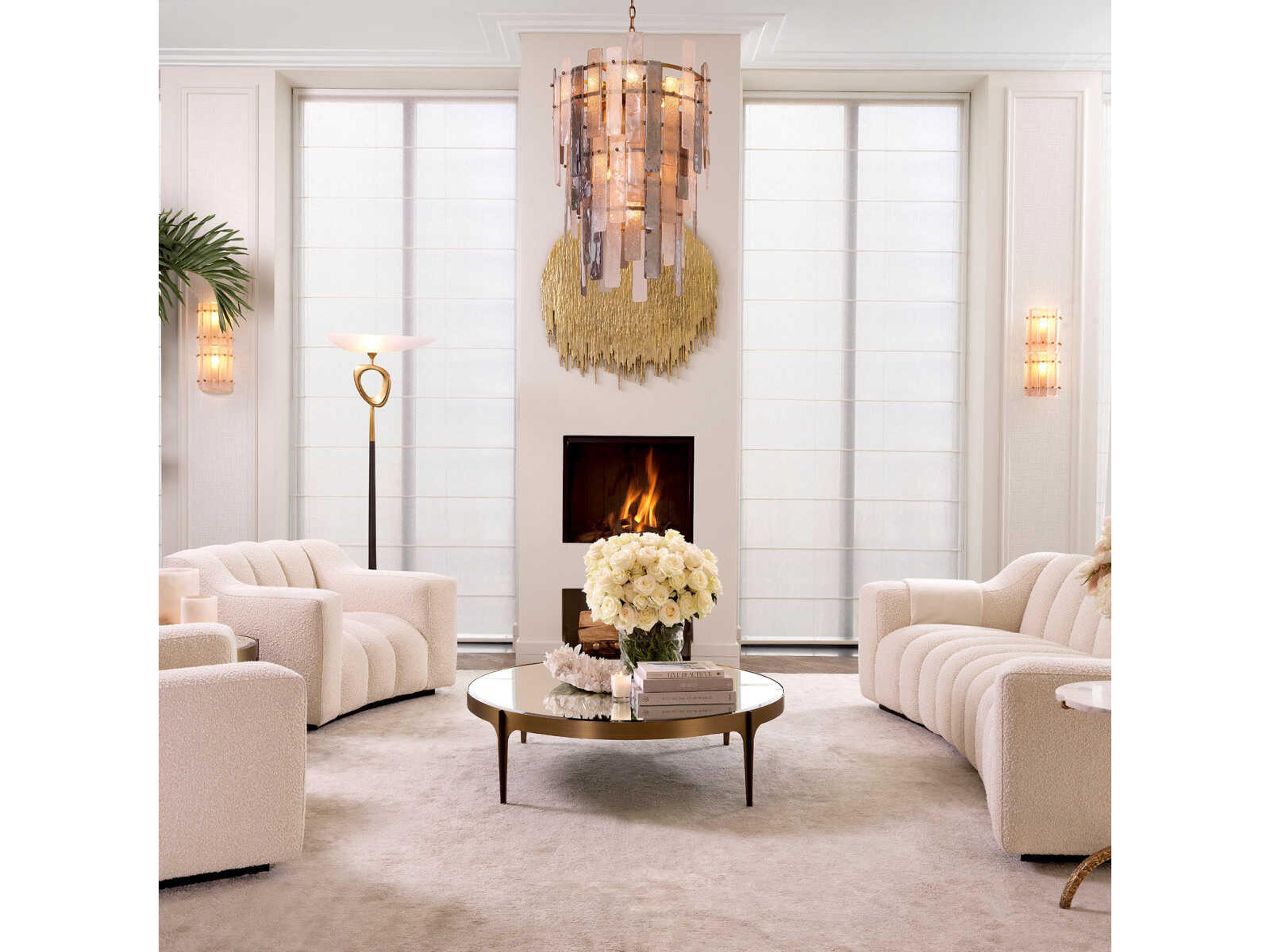 Eichholtz Artemisa L Brushed Brass Coffee Table