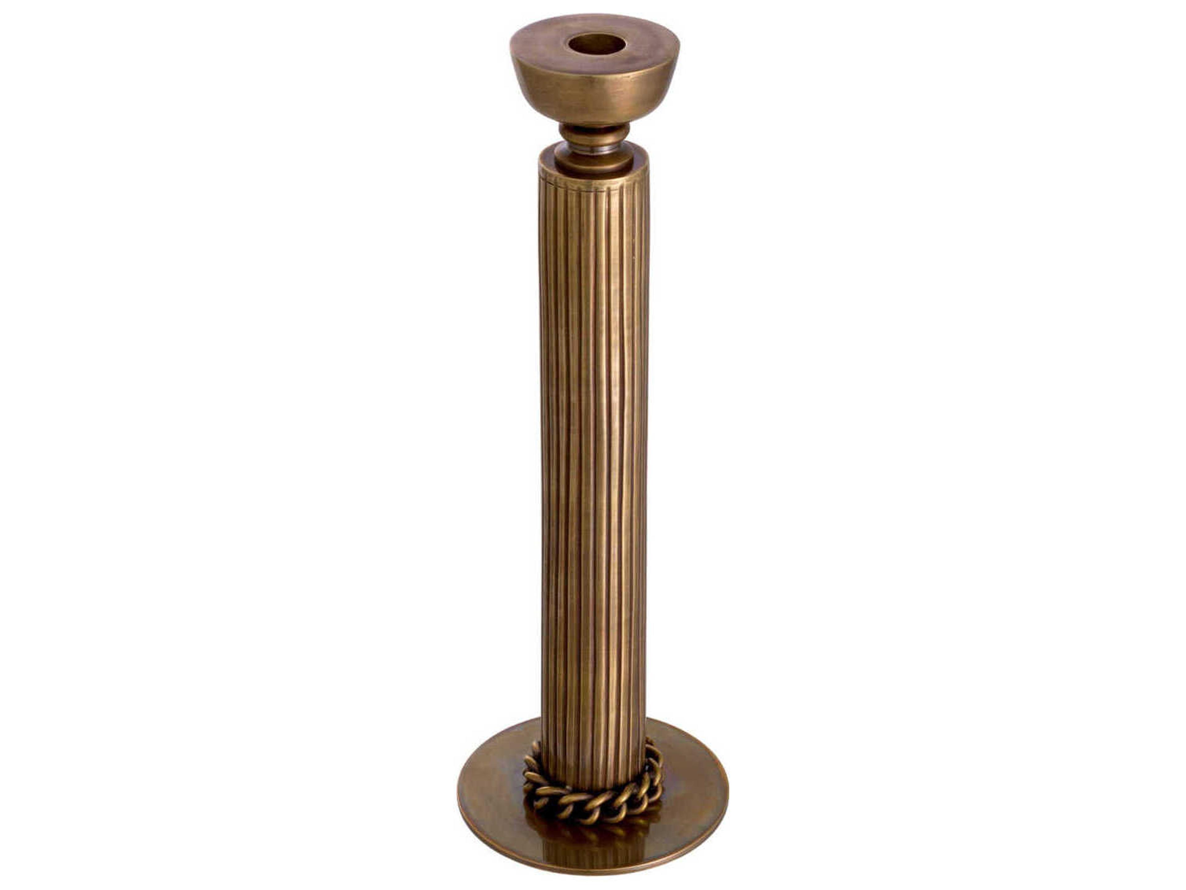 Eichholtz Le Dome Vintage Brass Candle Holder