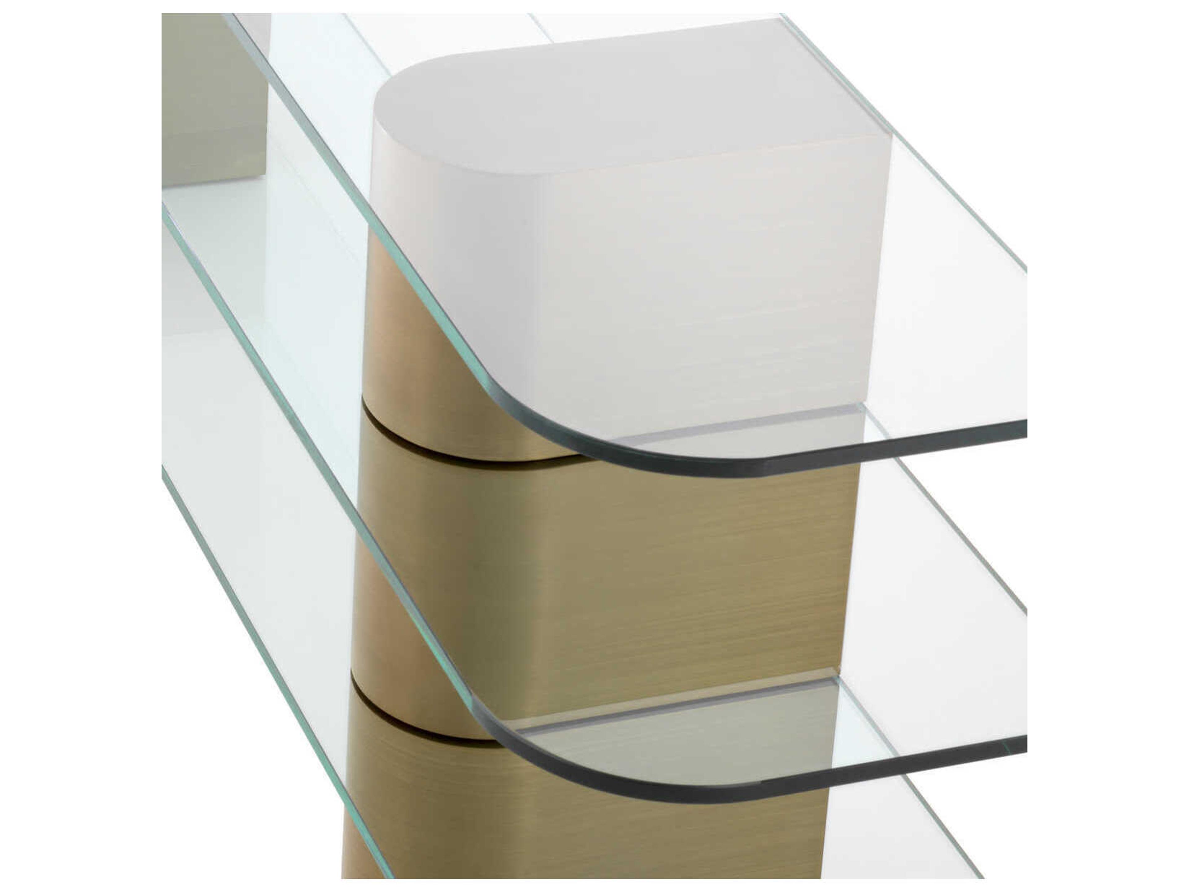 Eichholtz Lunden Brushed Brass Console Table