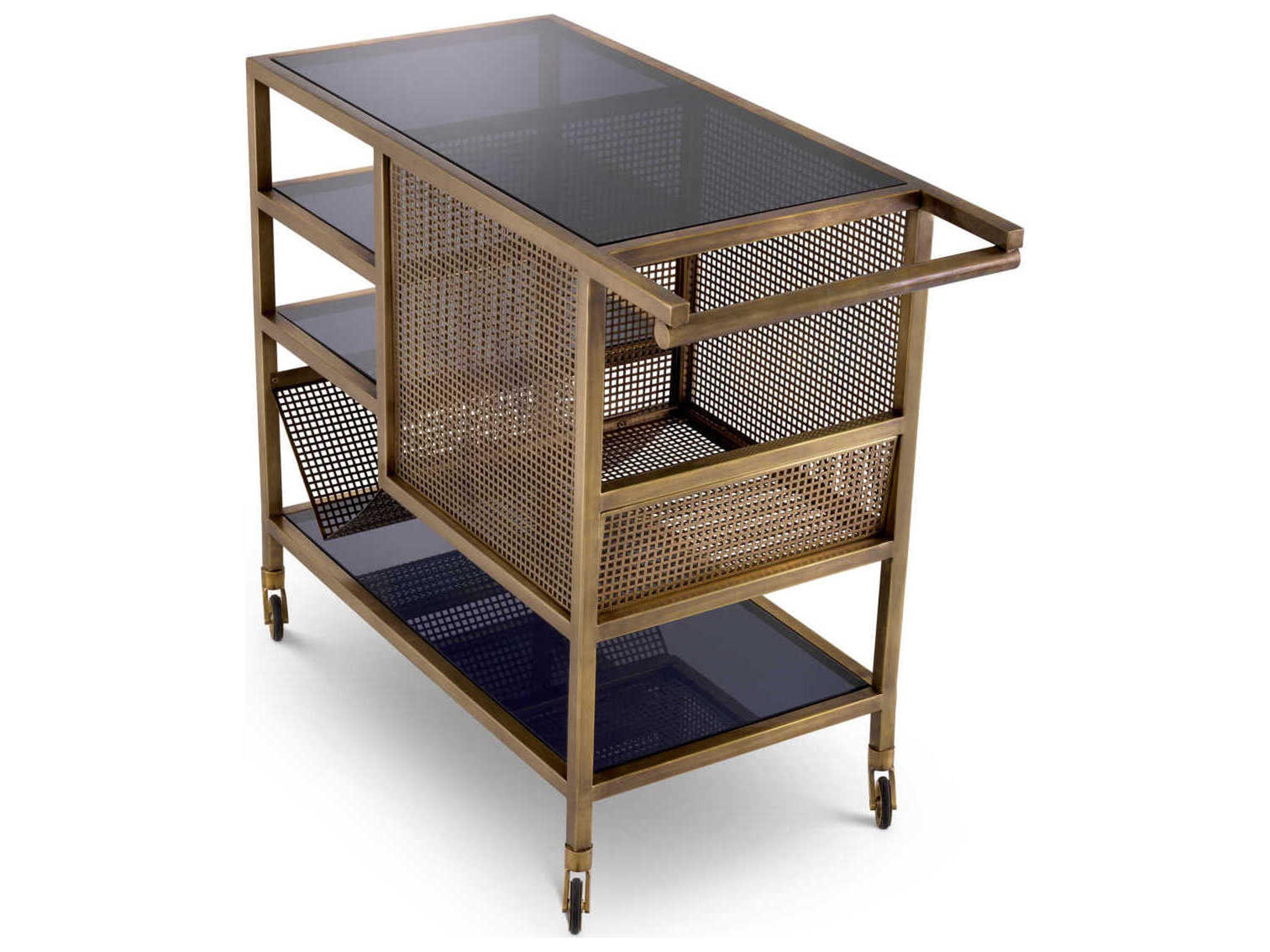 Eichholtz Sterling Vintage Brass Trolley