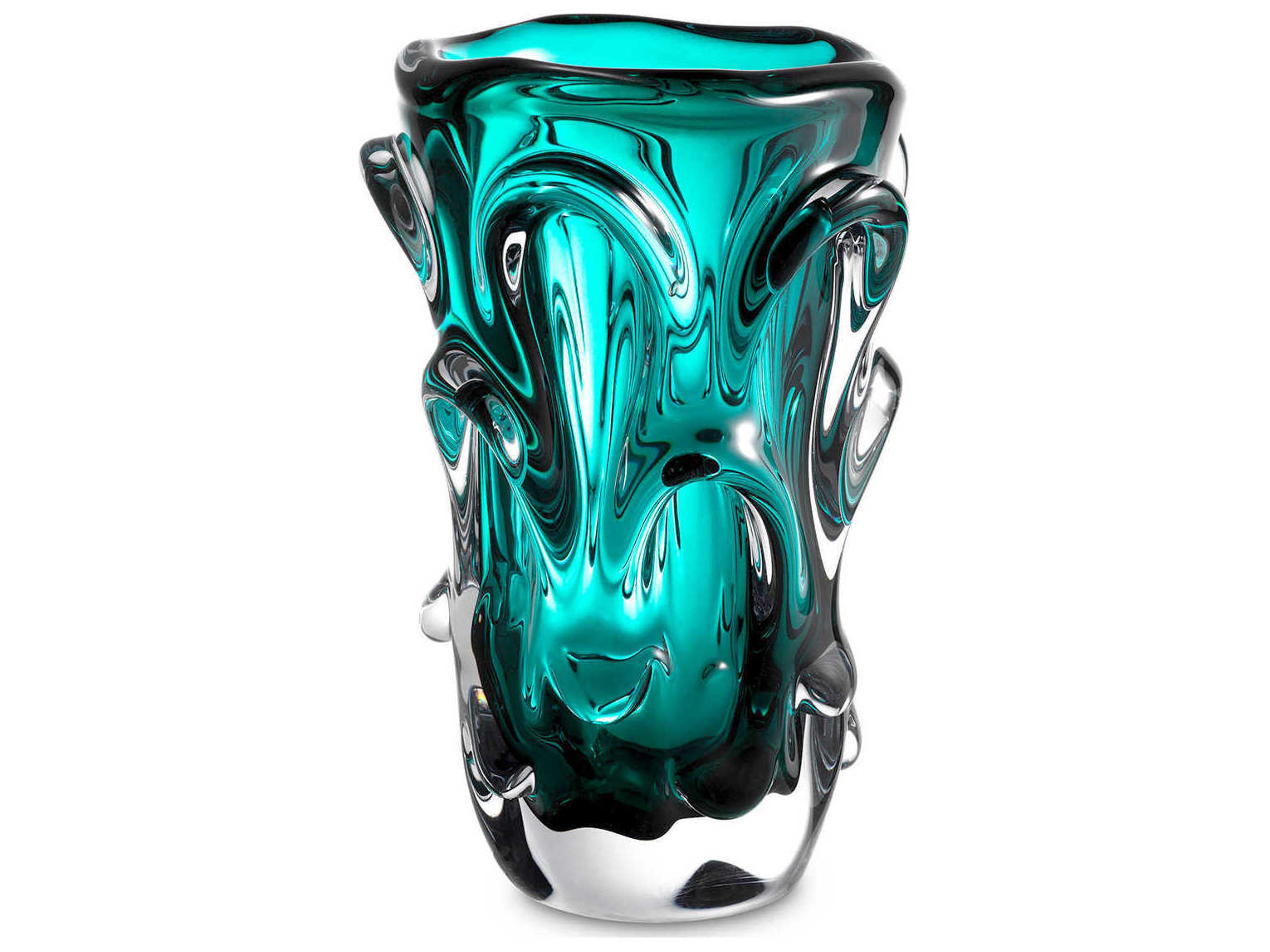 Aila L Turquoise Vase