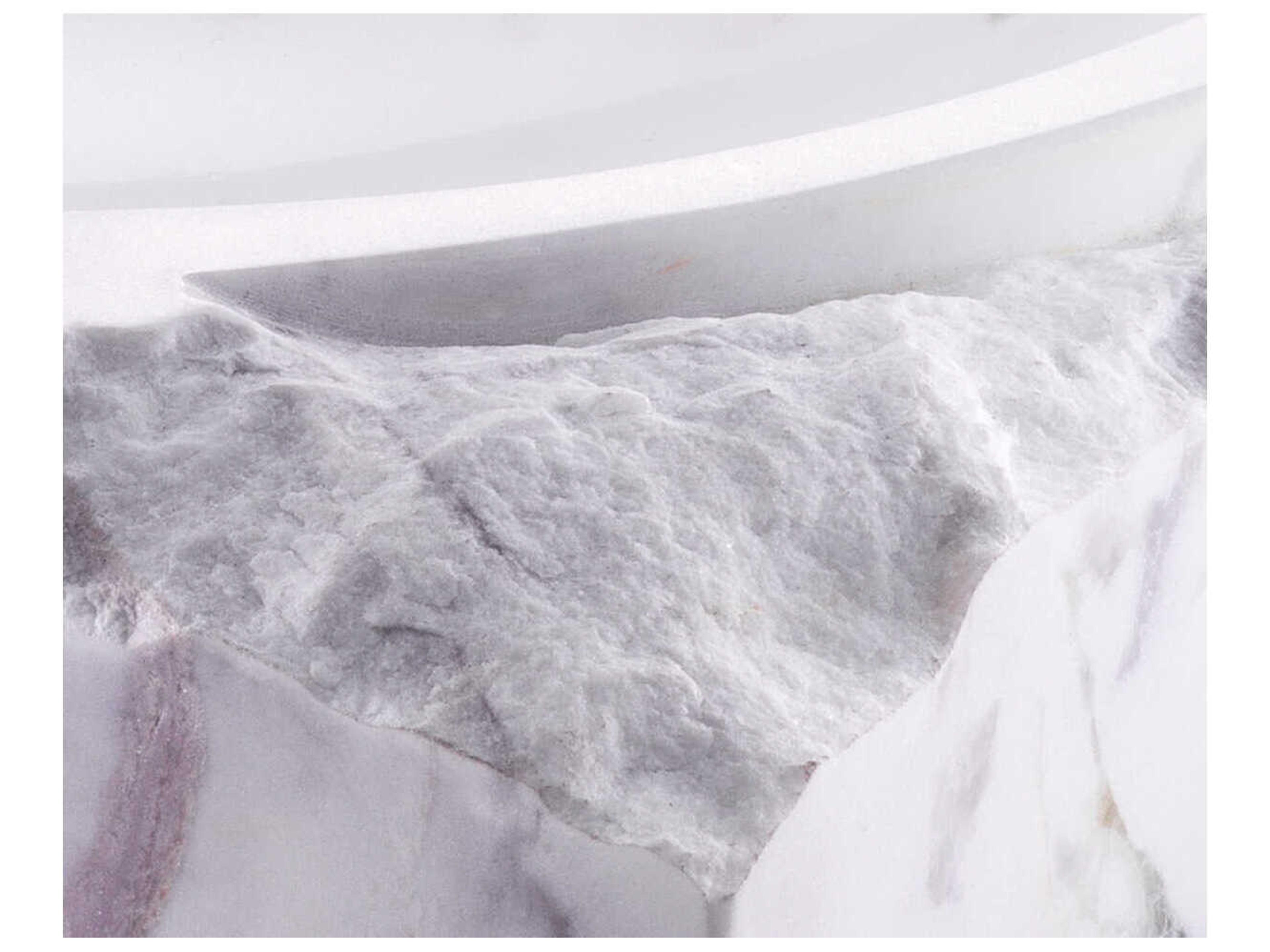 Eichholtz Montanita Honed White Marble Bowl