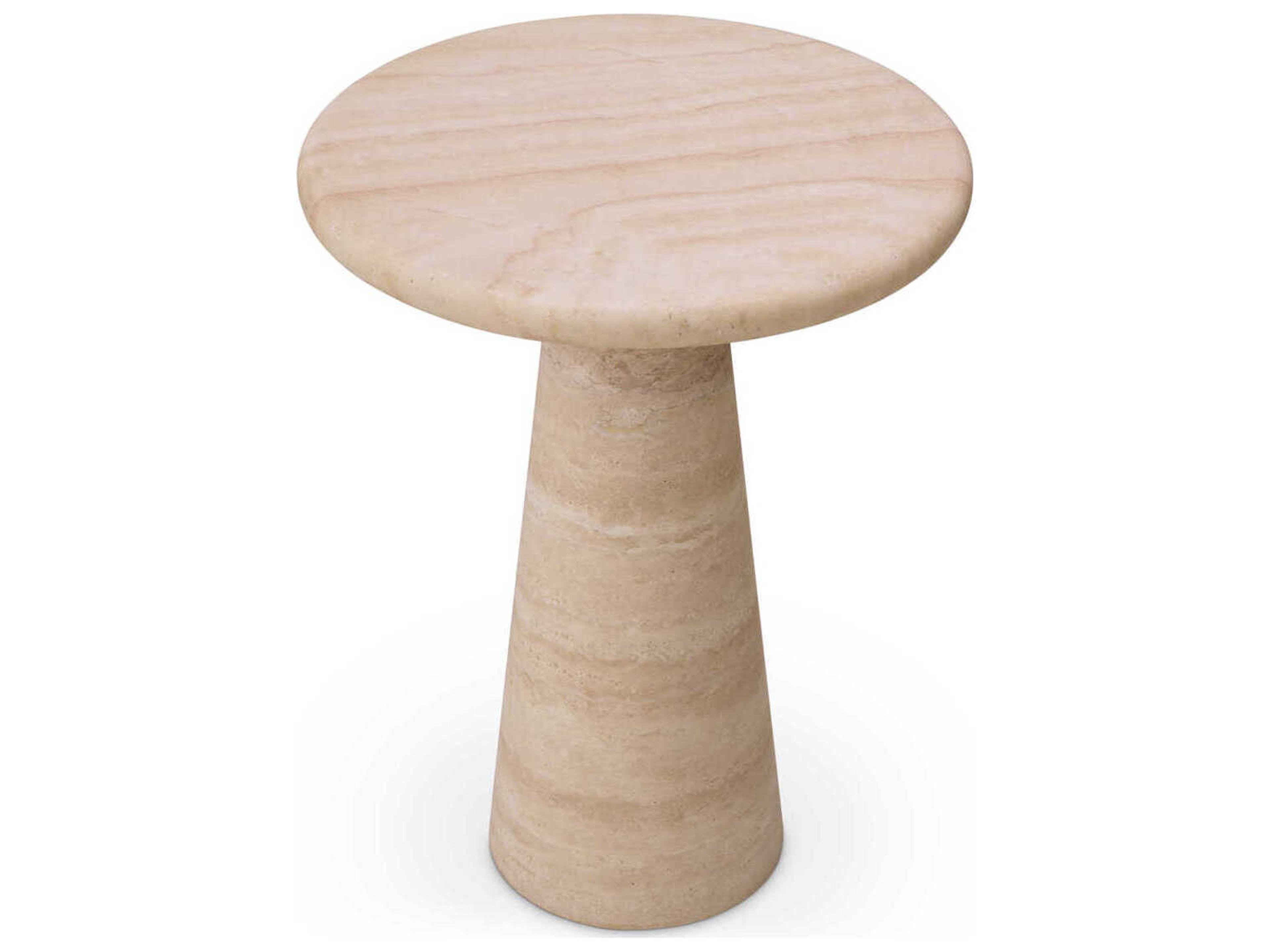 Eichholtz Adriana L Travertine Side Table