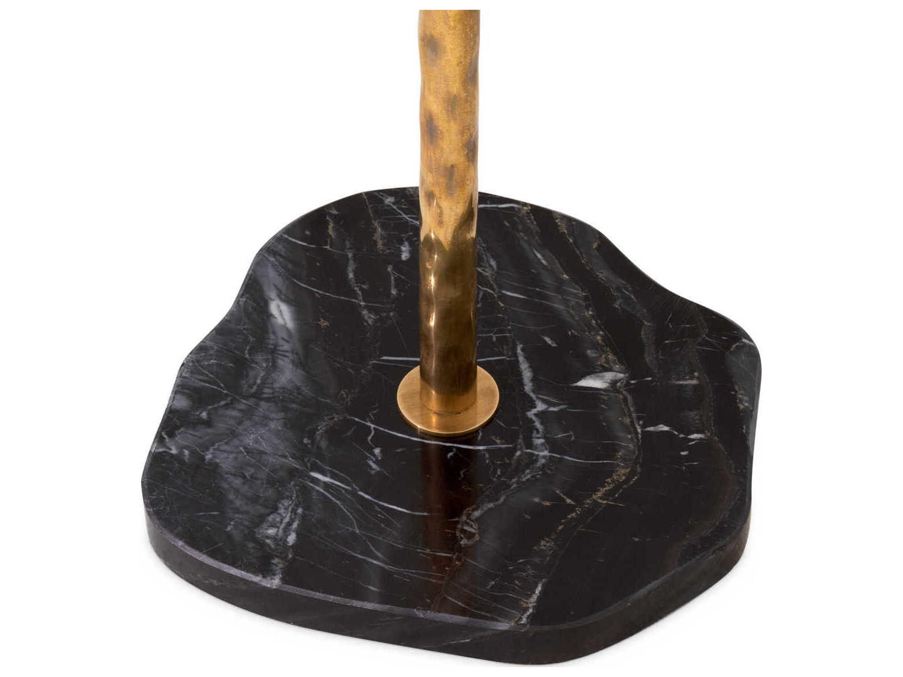 Eichholtz Stern Vintage Brass Black Marble Base Coatrack