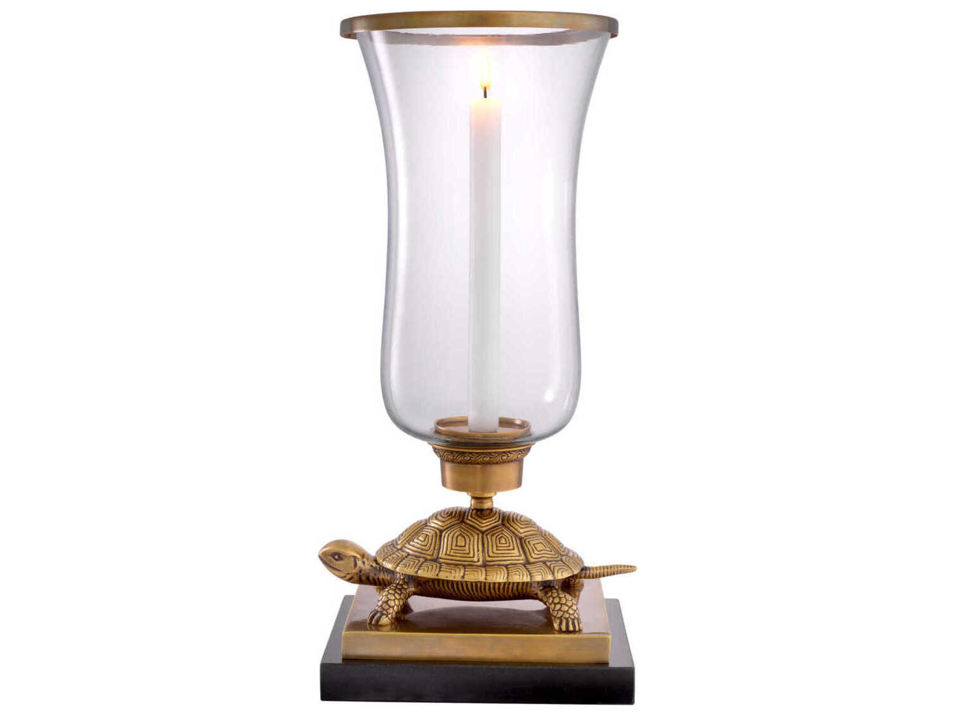 Eichholtz Tortoise Vintage Brass Hurricane