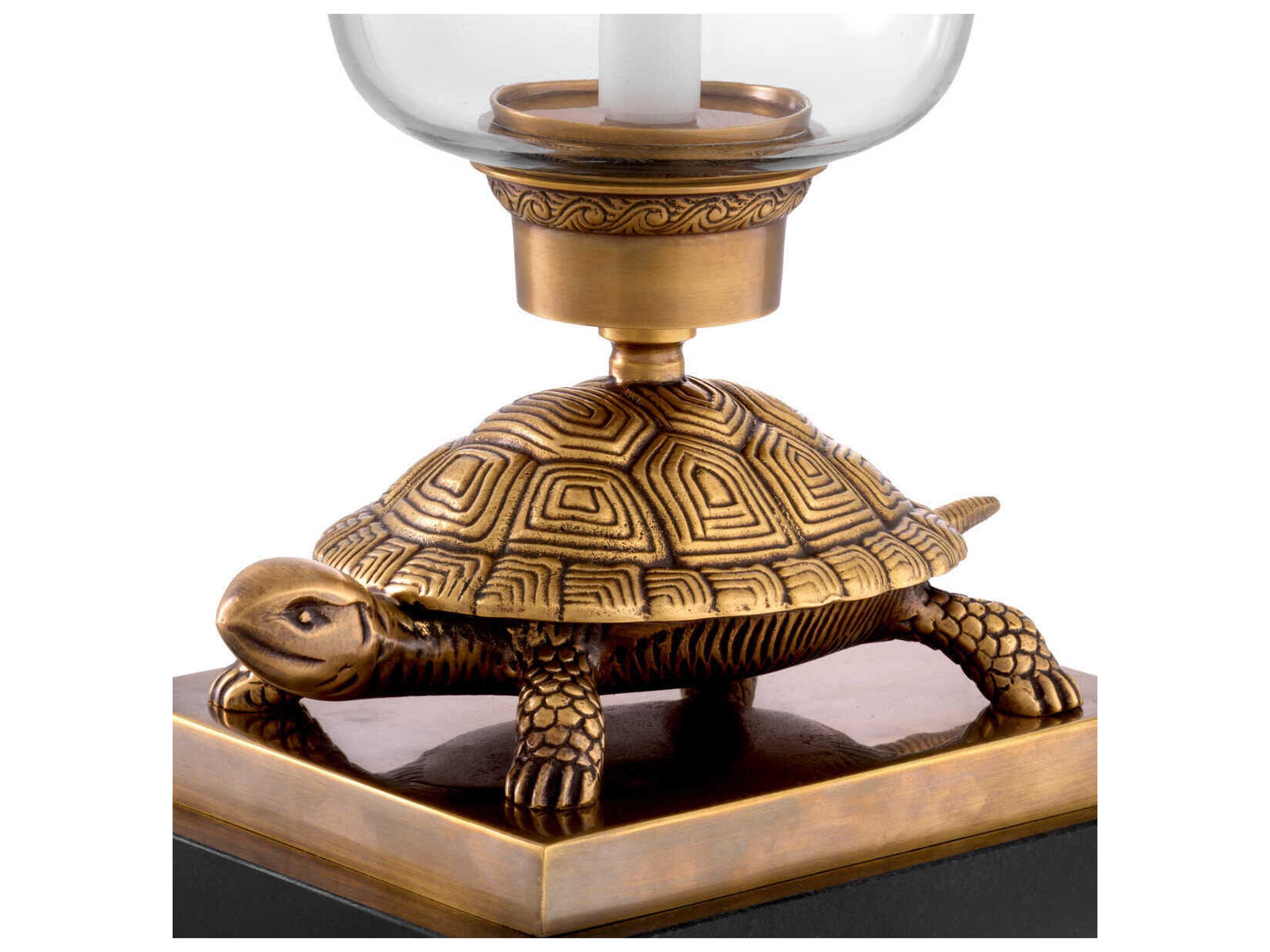 Eichholtz Tortoise Vintage Brass Hurricane