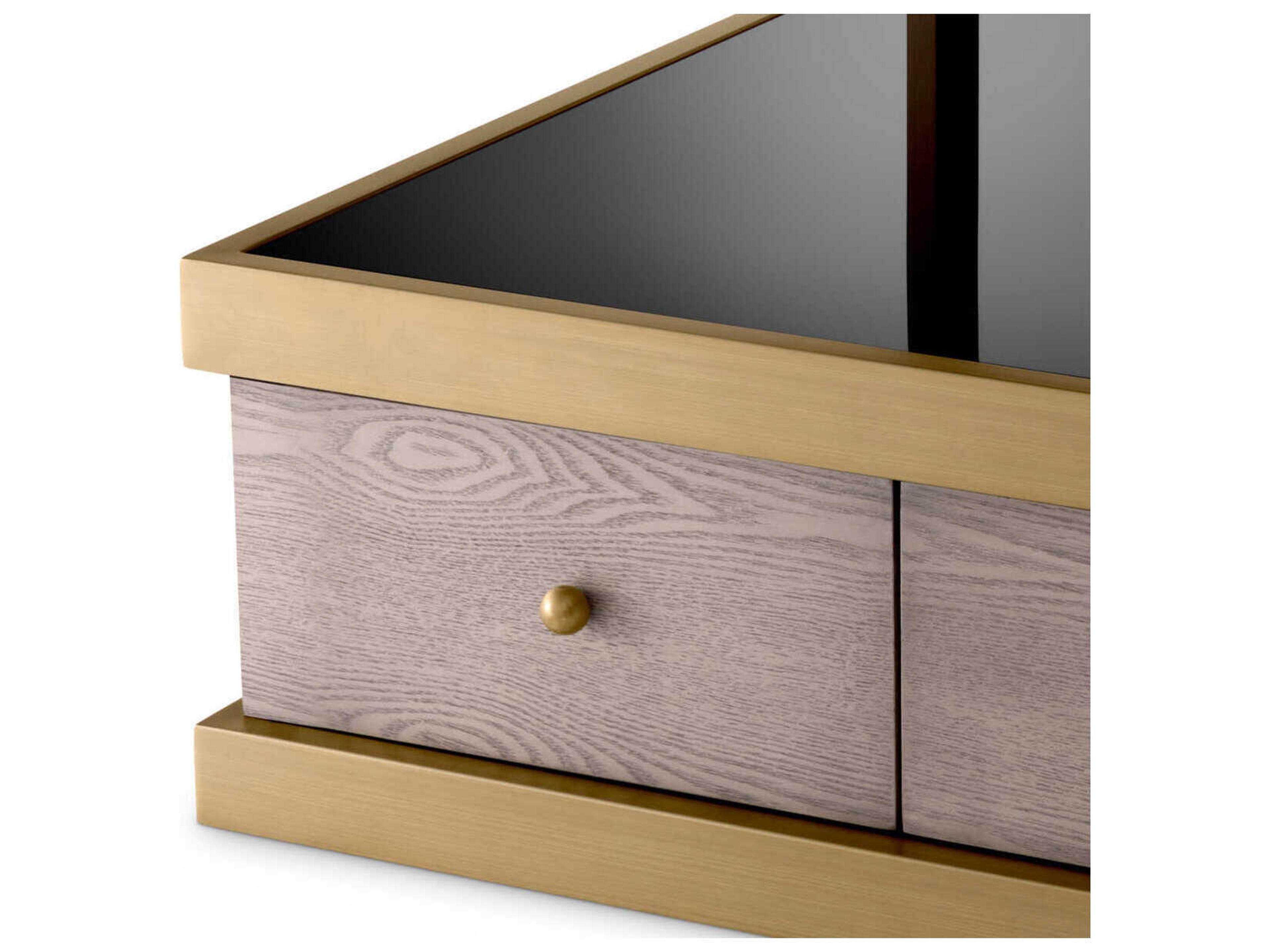 Eichholtz Kuboa Brushed Brass Side Table