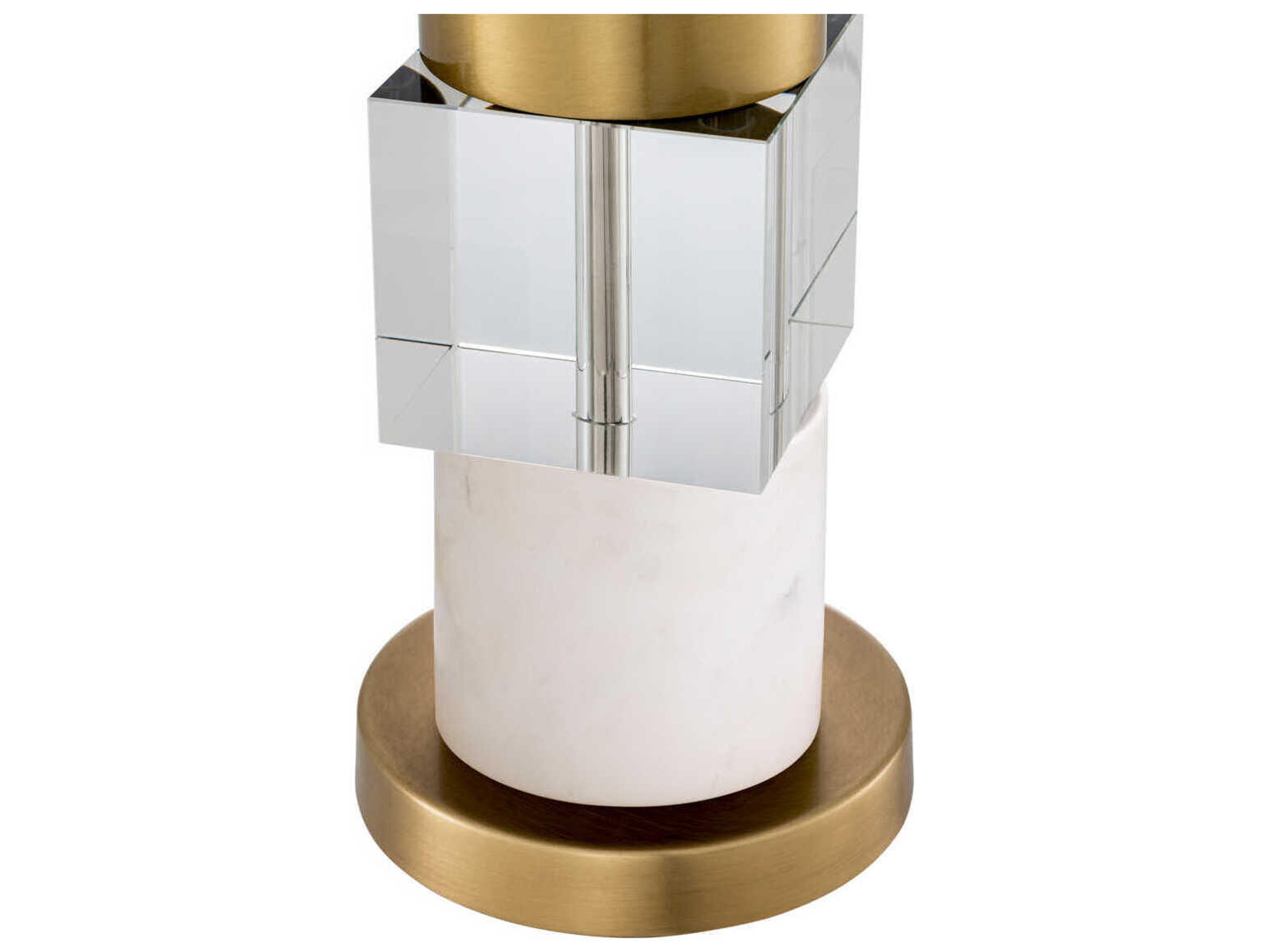 Eichholtz Cullingham White Marble Incl Shade Table Lamp