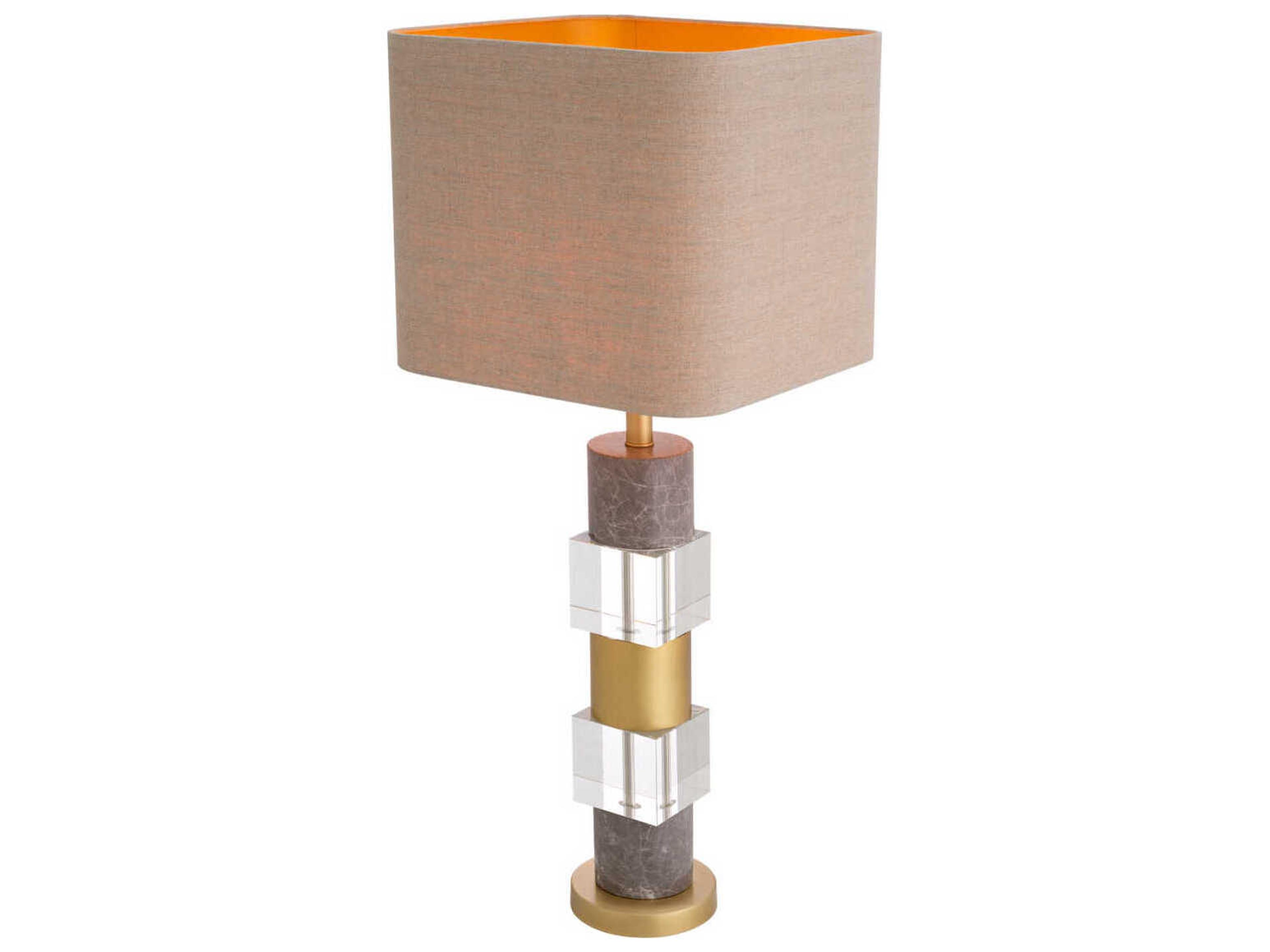 Eichholtz Cullingham Grey Marble Incl Shade Table Lamp