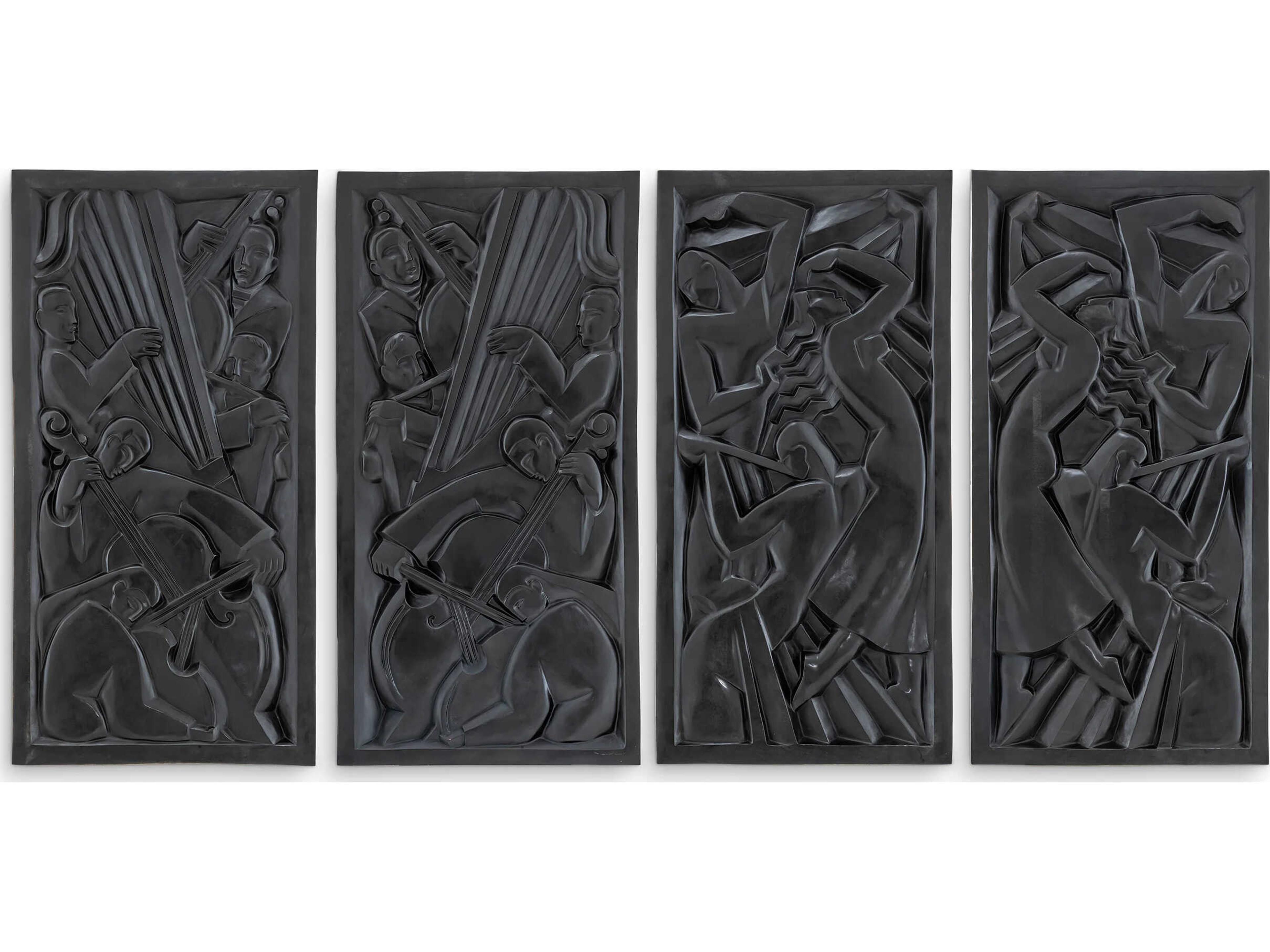 Senza Tempo Bronze Set of 4 Wall Object