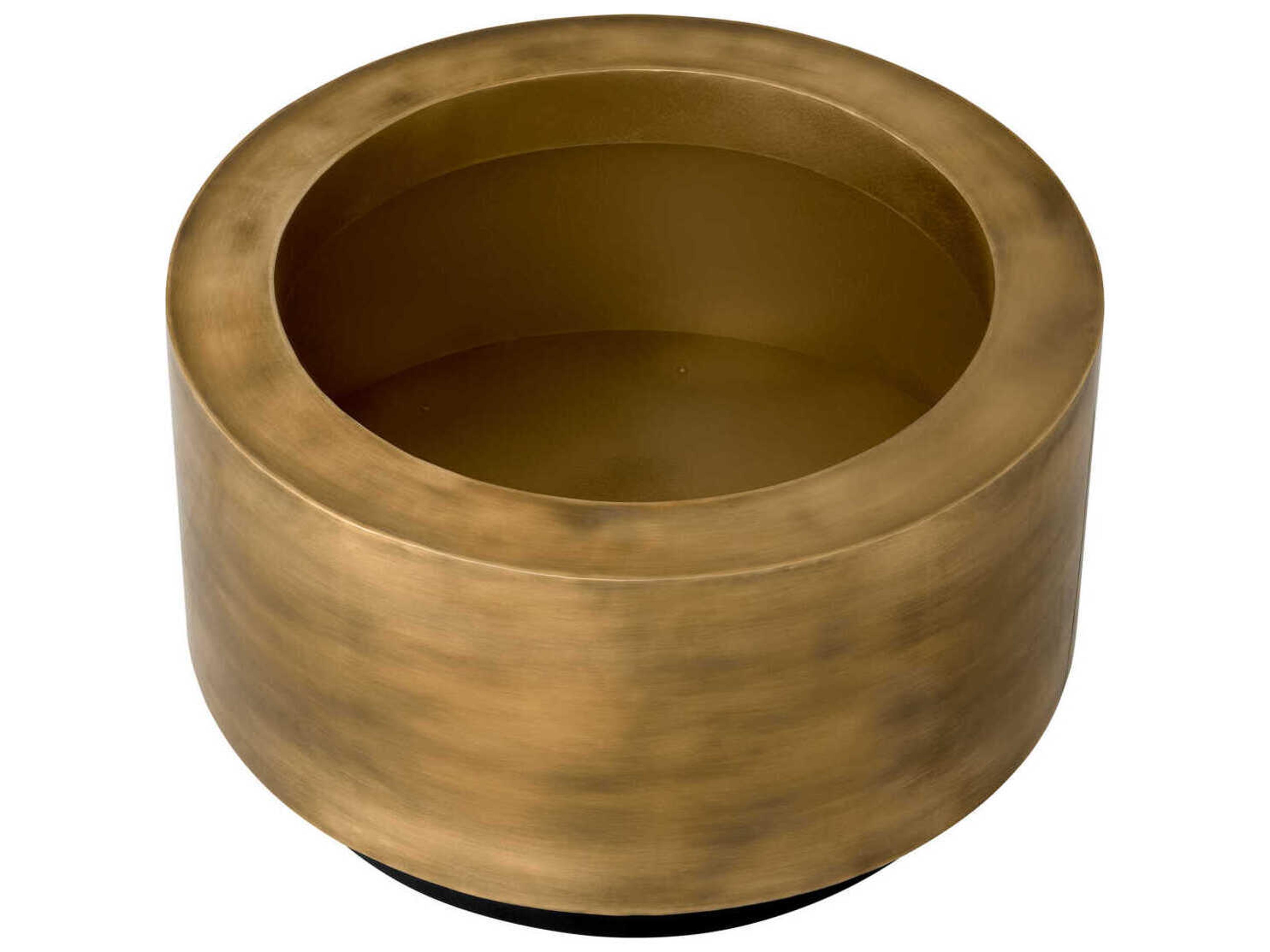 Eichholtz Jasper Round Vintage Brass Planter