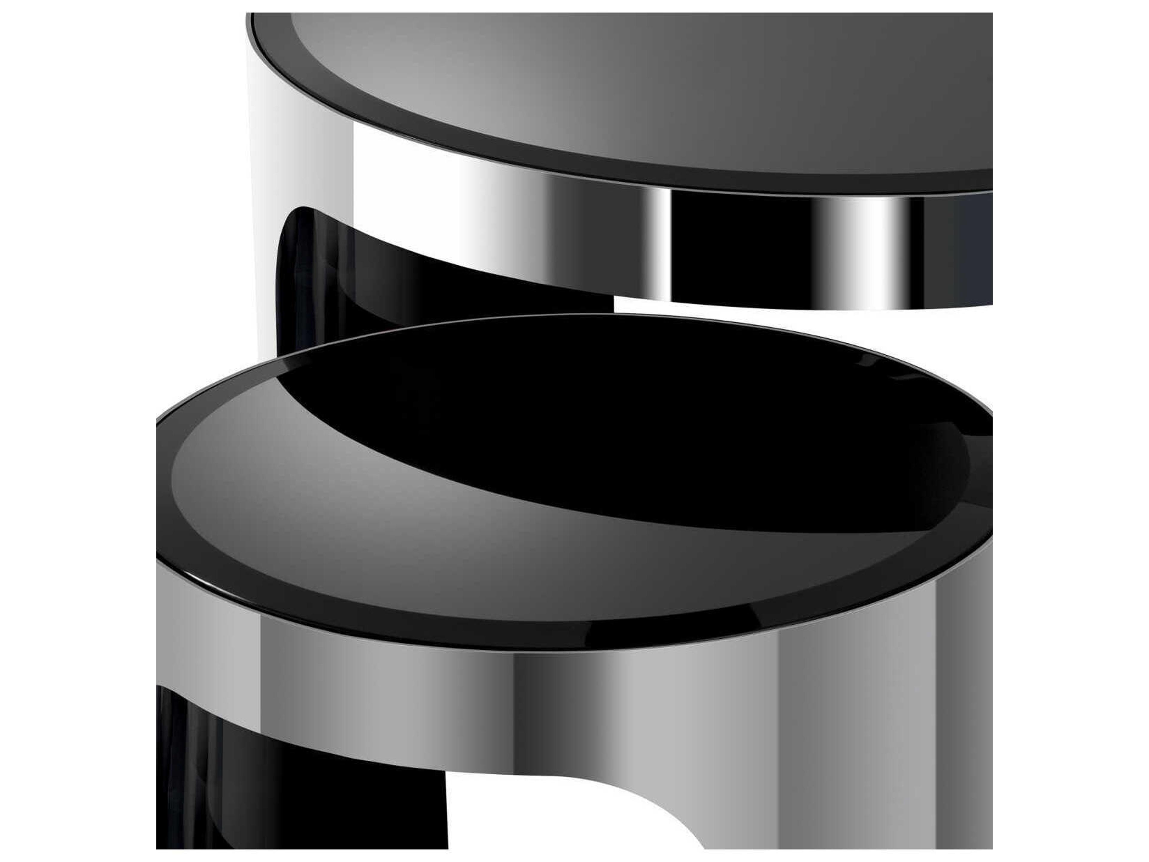 Eichholtz Piemonte Polished Ss Set of 2 Side Table