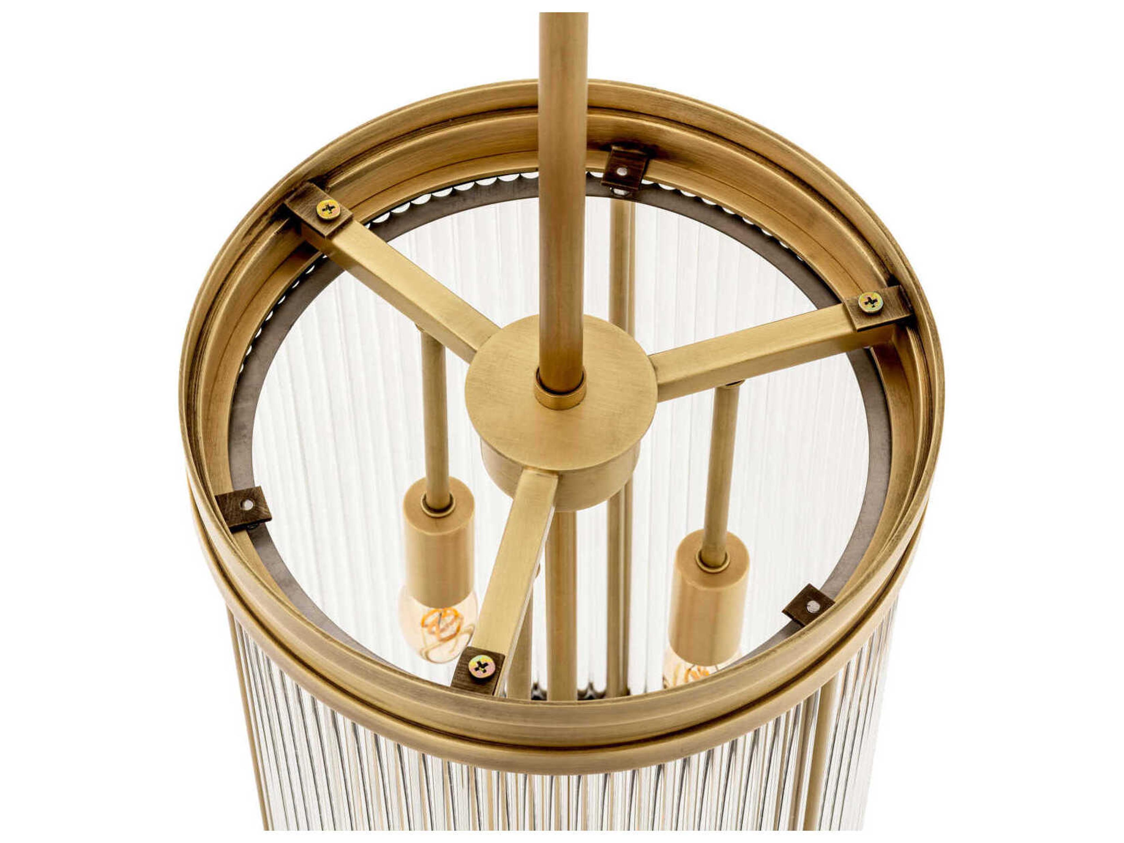 Eichholtz Rousseau L Antique Brass Pendant